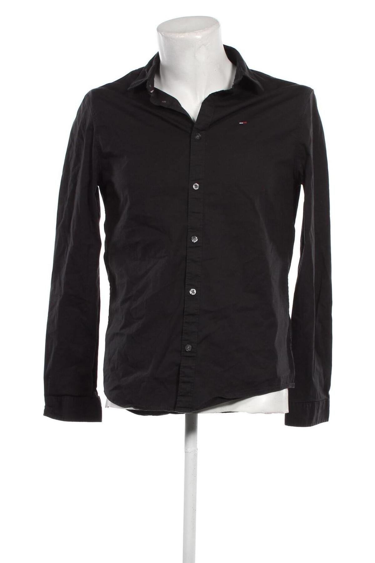 Pánska košeľa  Tommy Jeans, Veľkosť L, Farba Čierna, Cena  77,32 €