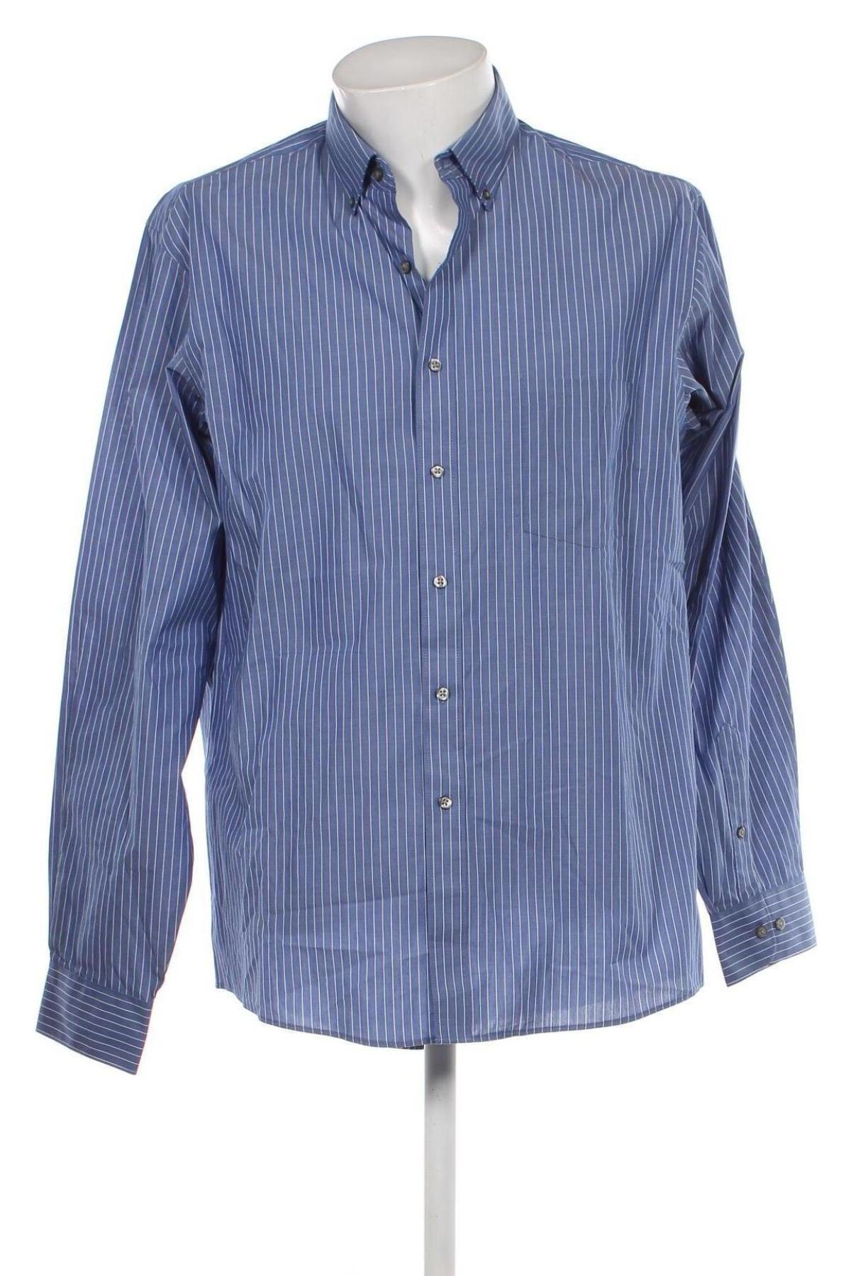 Мъжка риза Van Heusen, Размер L, Цвят Син, Цена 12,47 лв.