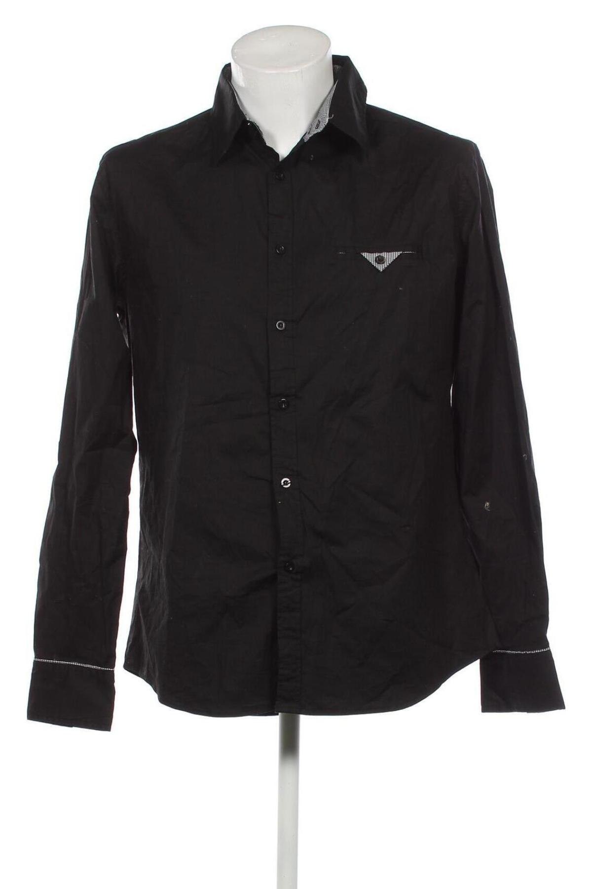 Ανδρικό πουκάμισο W Dabliu, Μέγεθος XXL, Χρώμα Μαύρο, Τιμή 24,12 €