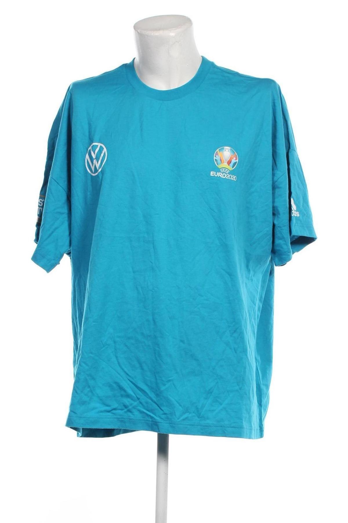 Ανδρικό t-shirt Adidas, Μέγεθος XXL, Χρώμα Μπλέ, Τιμή 30,50 €