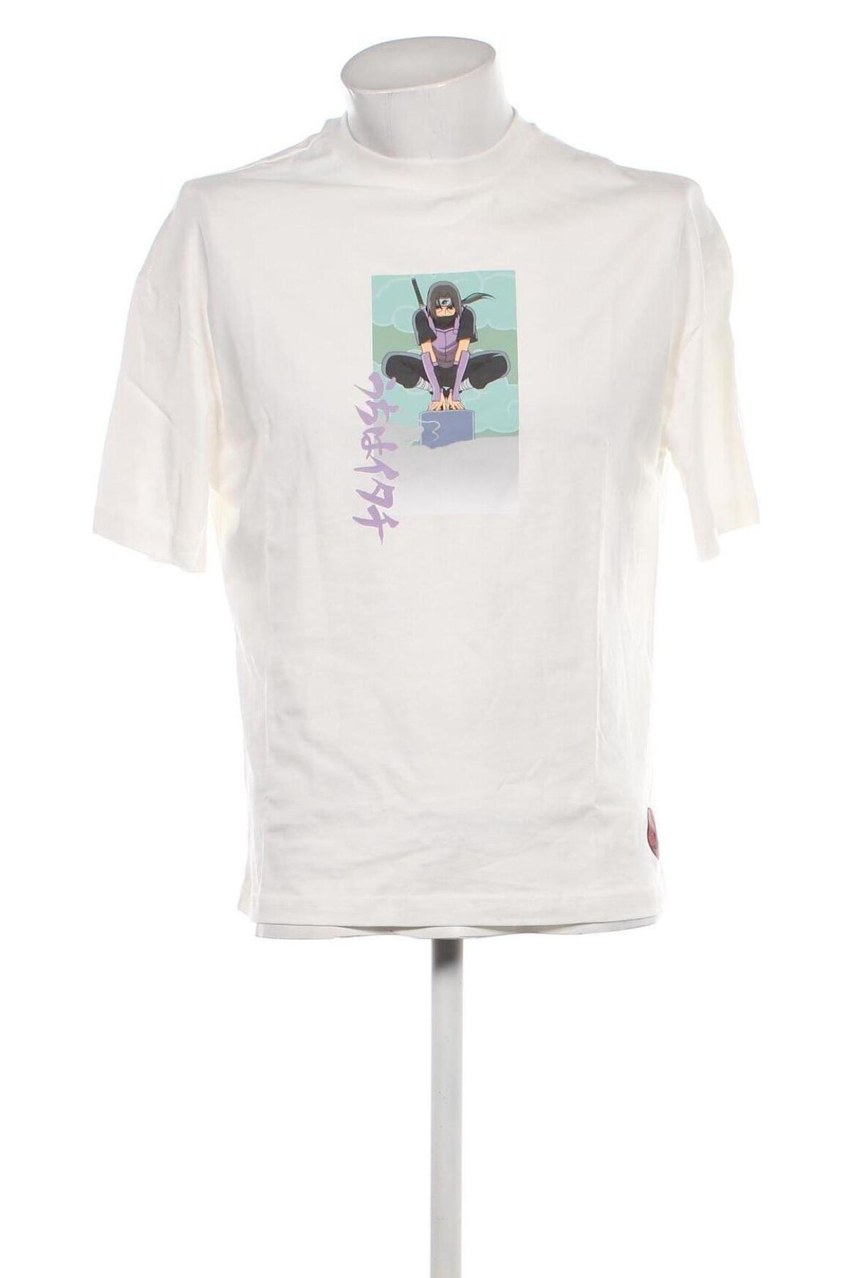 Herren T-Shirt Bershka, Größe XXS, Farbe Weiß, Preis 6,82 €