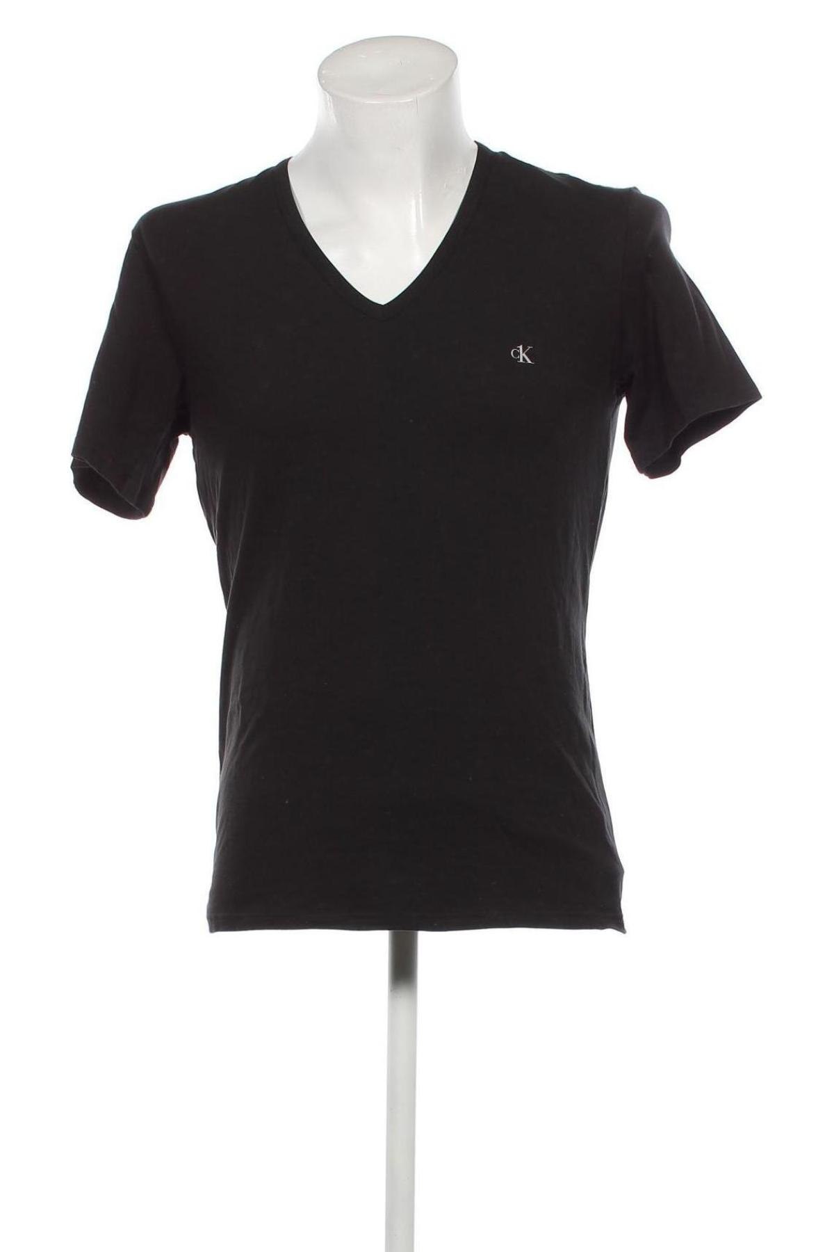 Herren T-Shirt Calvin Klein, Größe M, Farbe Schwarz, Preis 40,36 €