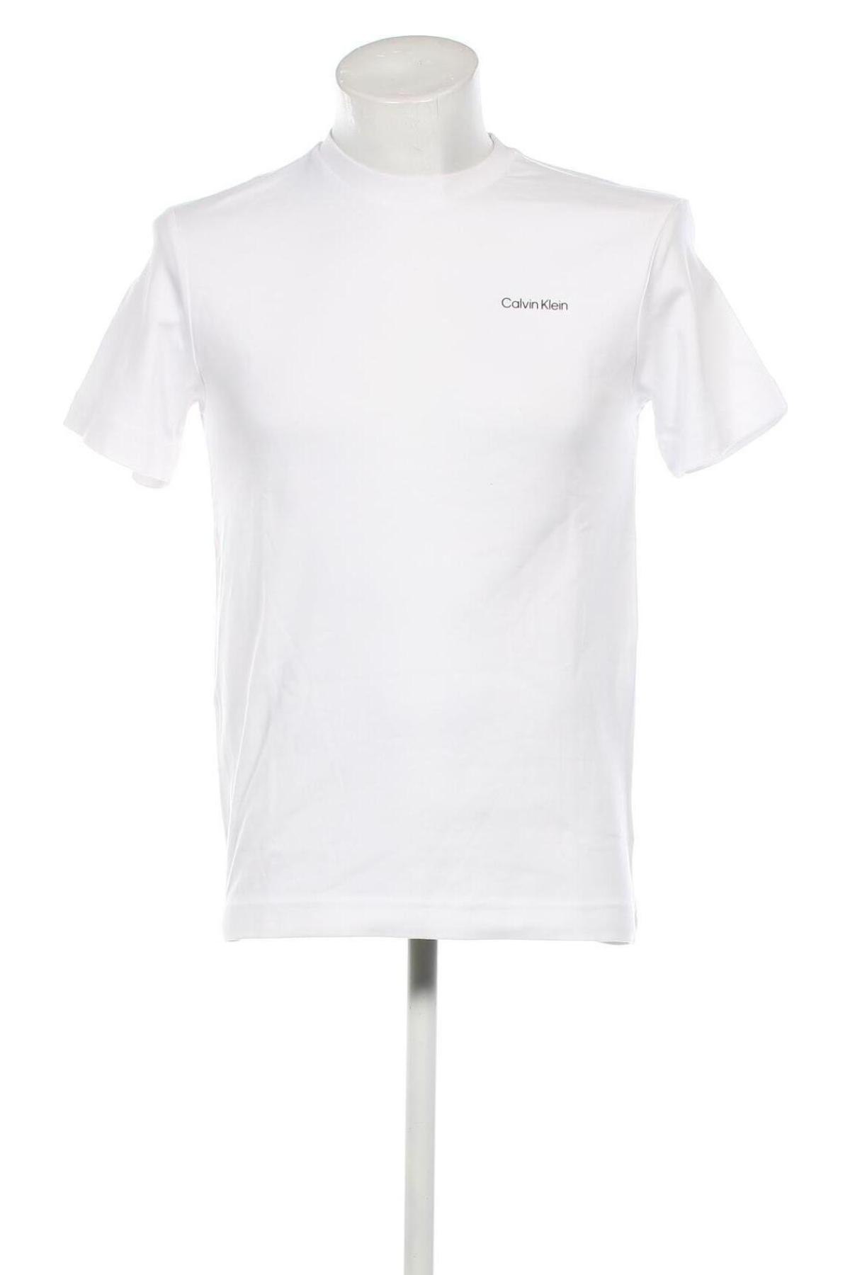 Herren T-Shirt Calvin Klein, Größe S, Farbe Weiß, Preis 22,27 €