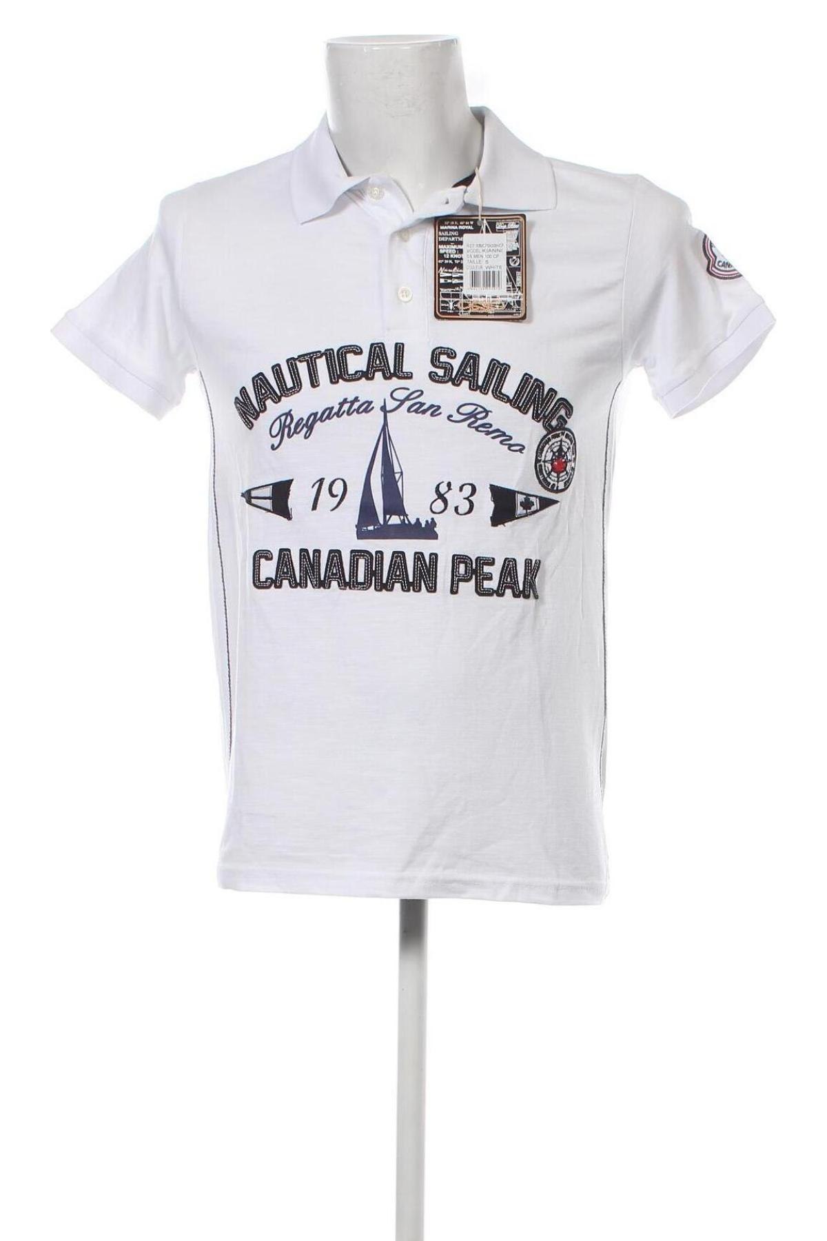 Мъжка тениска Canadian Peak, Размер S, Цвят Бял, Цена 28,60 лв.