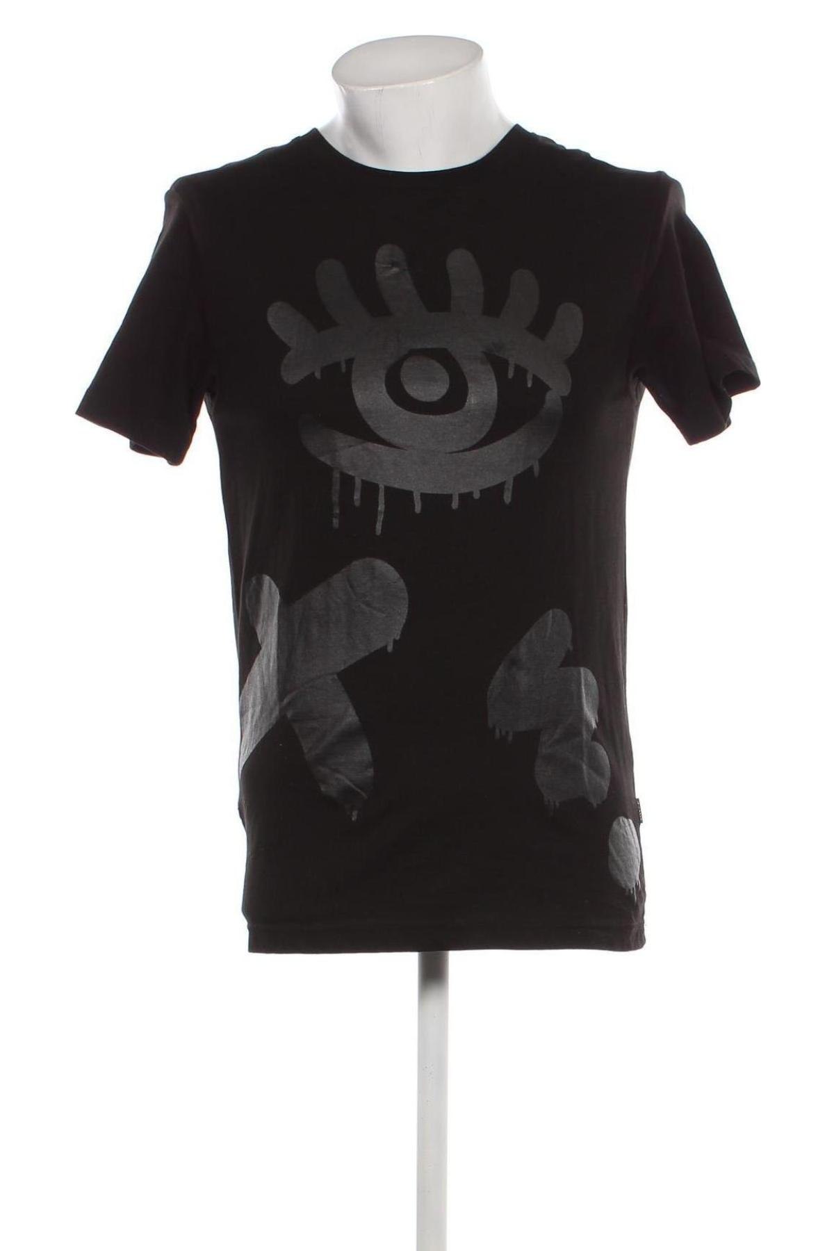 Ανδρικό t-shirt Cropp, Μέγεθος S, Χρώμα Μαύρο, Τιμή 6,20 €
