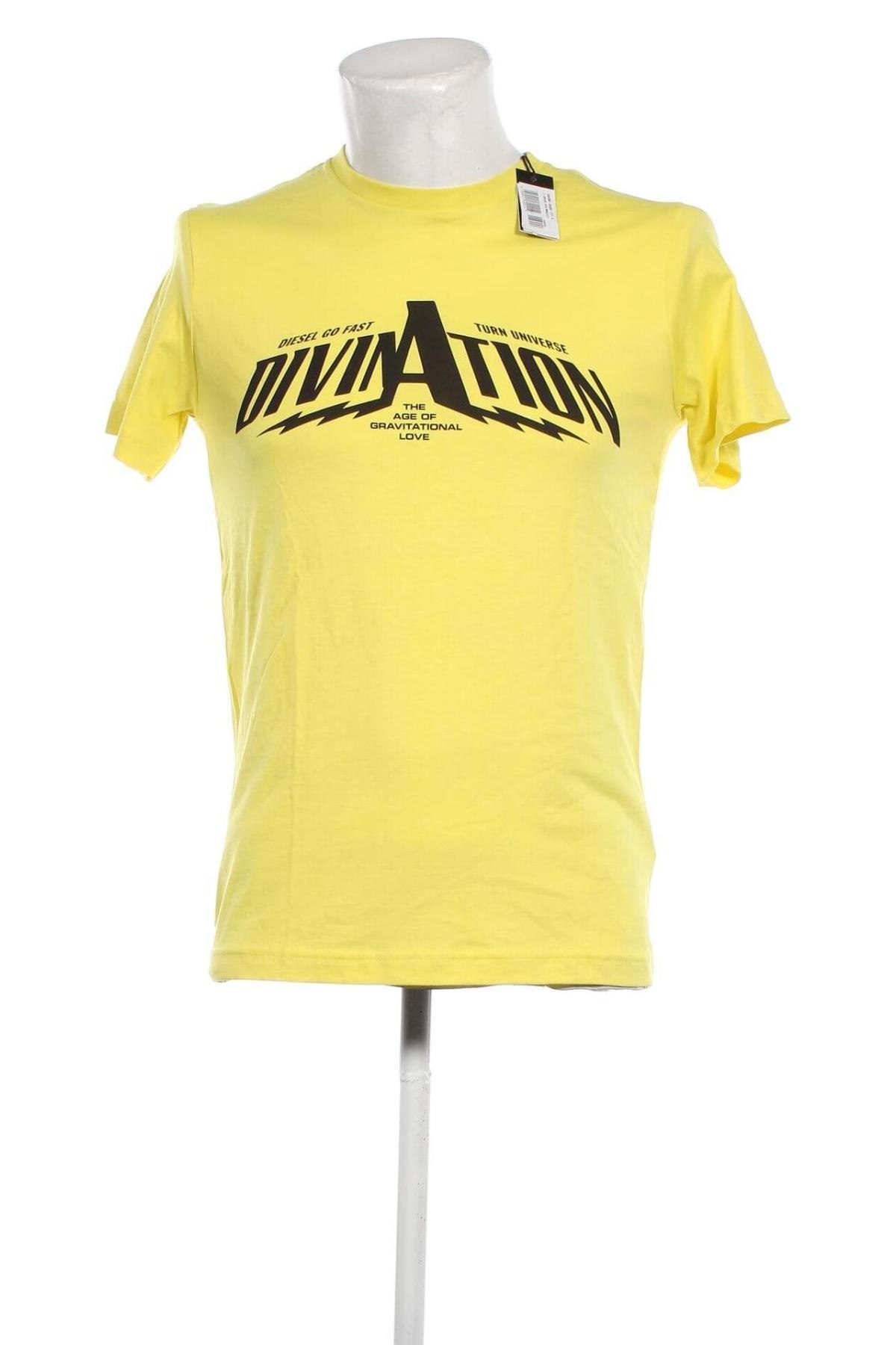 Ανδρικό t-shirt Diesel, Μέγεθος S, Χρώμα Κίτρινο, Τιμή 100,52 €