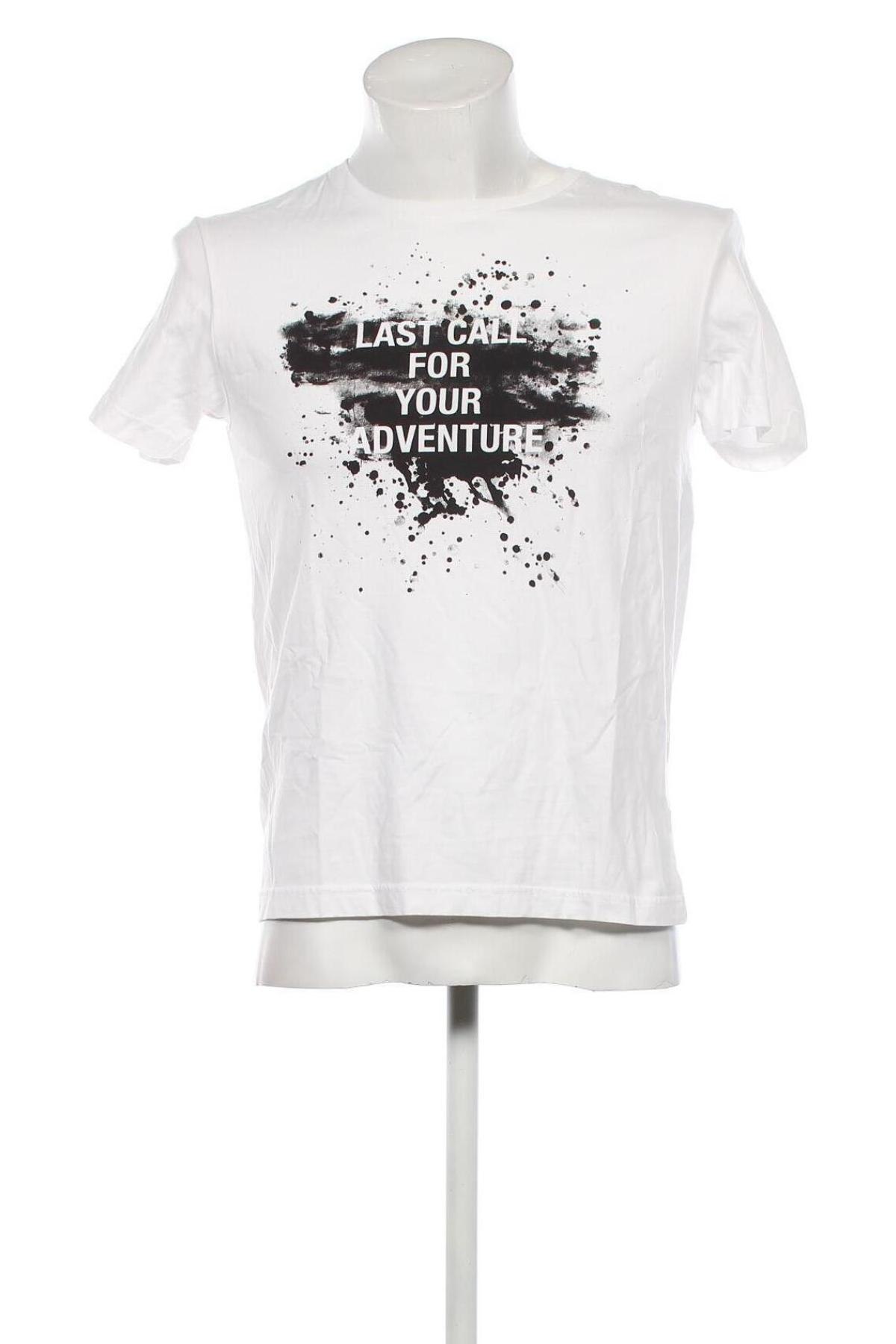 Мъжка тениска Jack & Jones, Размер M, Цвят Бял, Цена 27,00 лв.