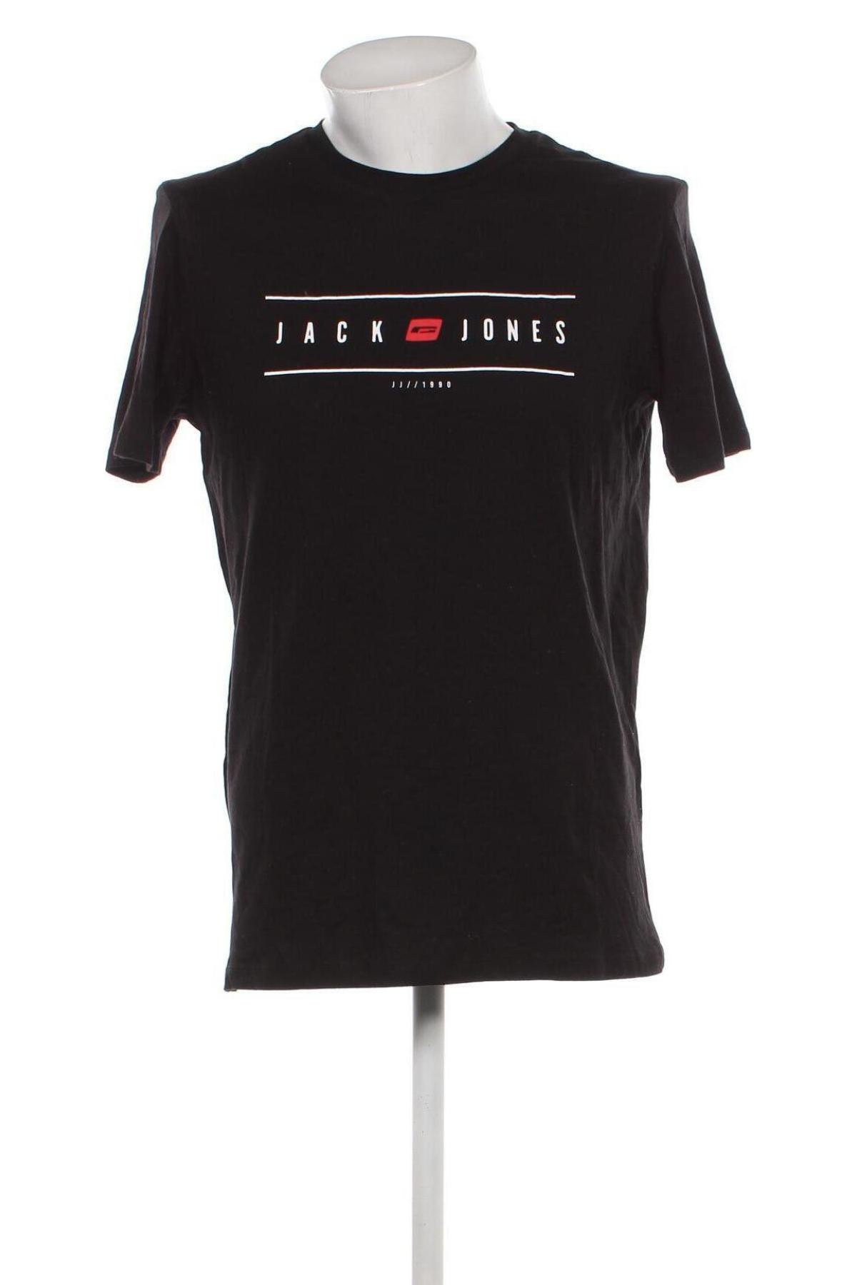 Мъжка тениска Jack & Jones, Размер L, Цвят Черен, Цена 27,00 лв.