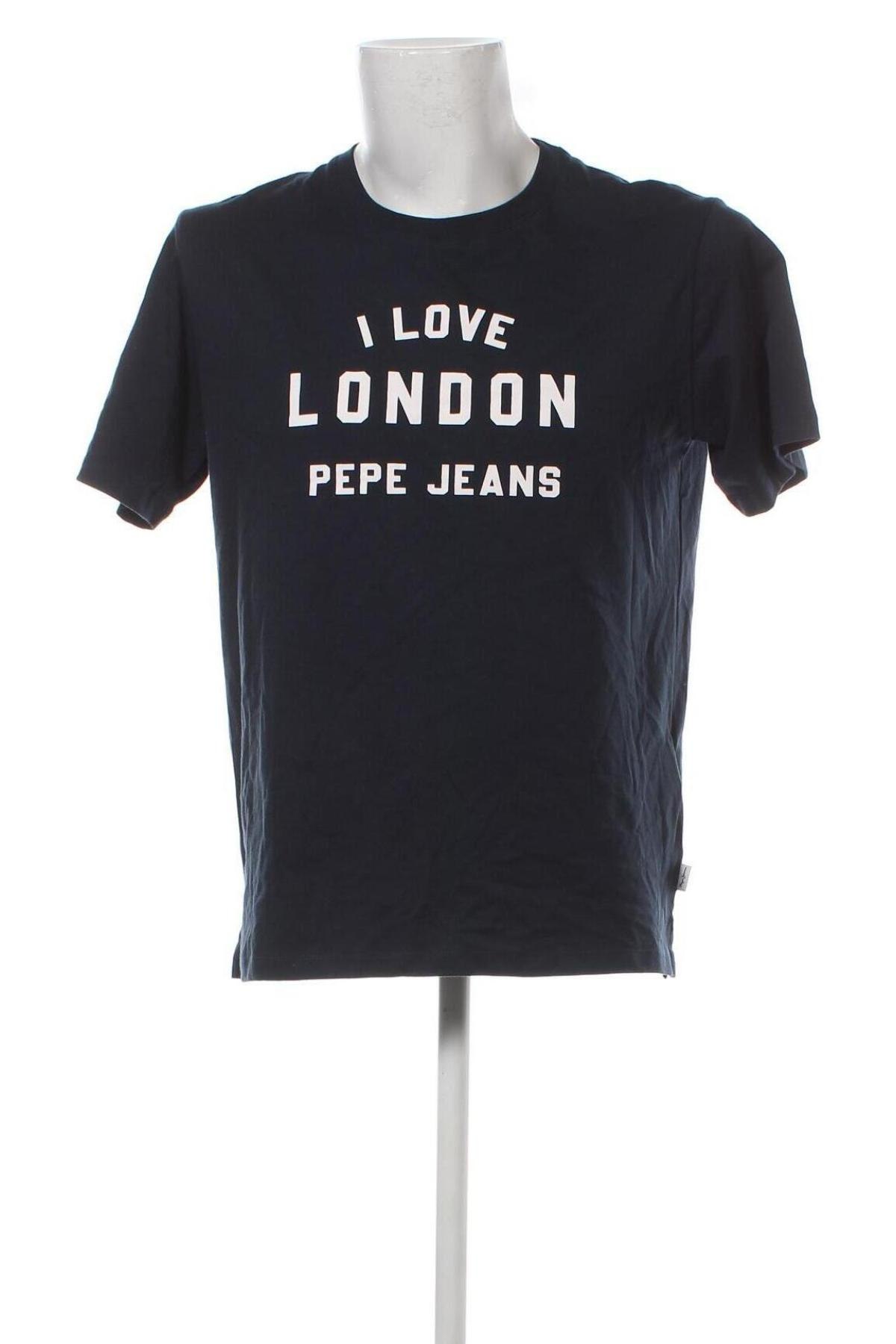 Herren T-Shirt Pepe Jeans, Größe M, Farbe Blau, Preis 17,96 €