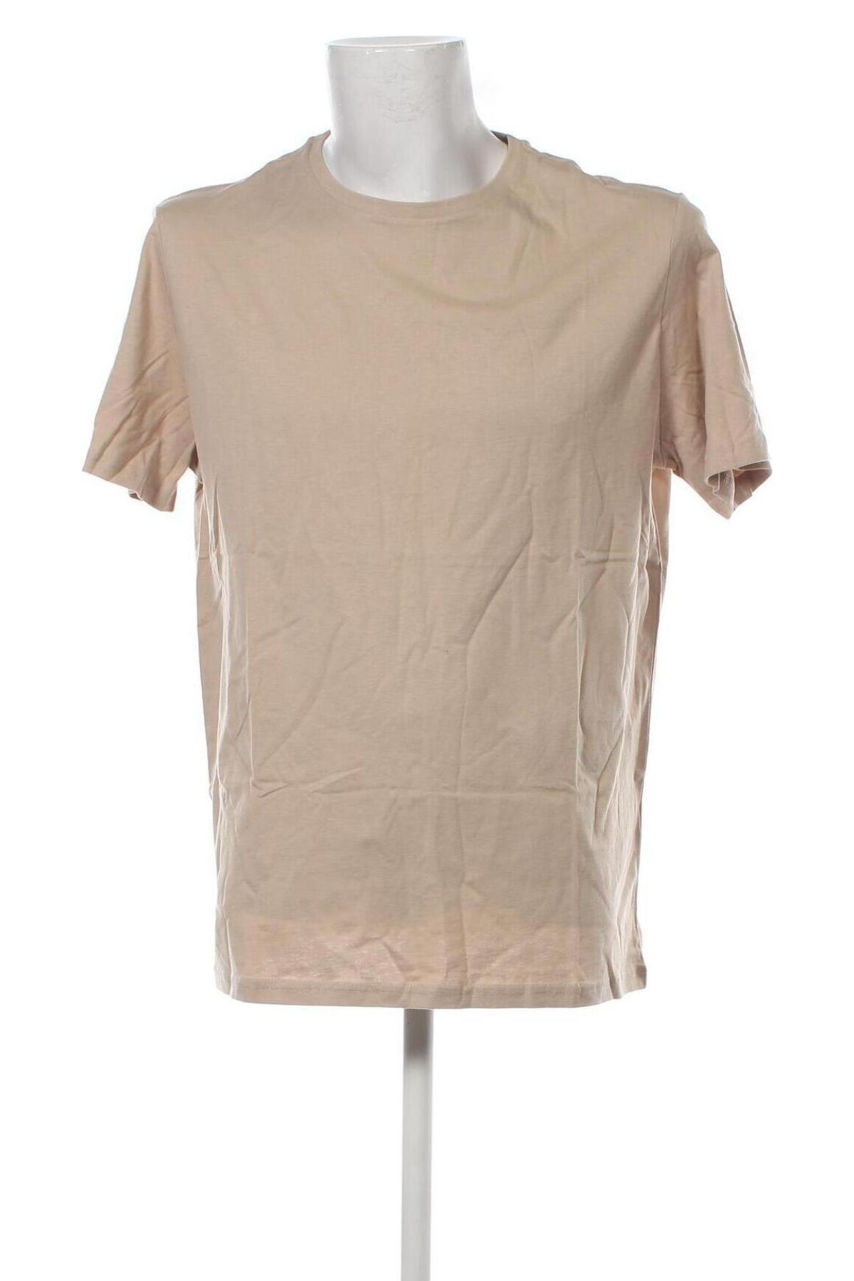 Ανδρικό t-shirt Pier One, Μέγεθος XXL, Χρώμα  Μπέζ, Τιμή 10,82 €
