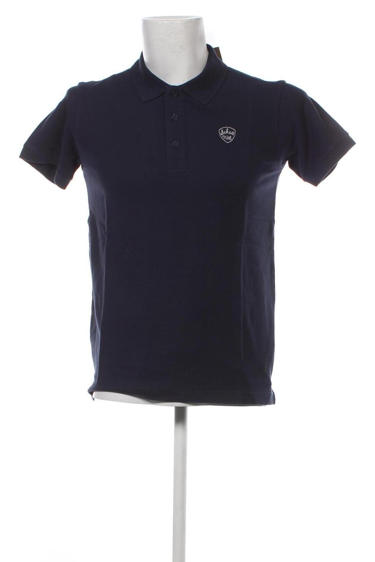 Ανδρικό t-shirt Schott, Μέγεθος S, Χρώμα Μπλέ, Τιμή 16,82 €
