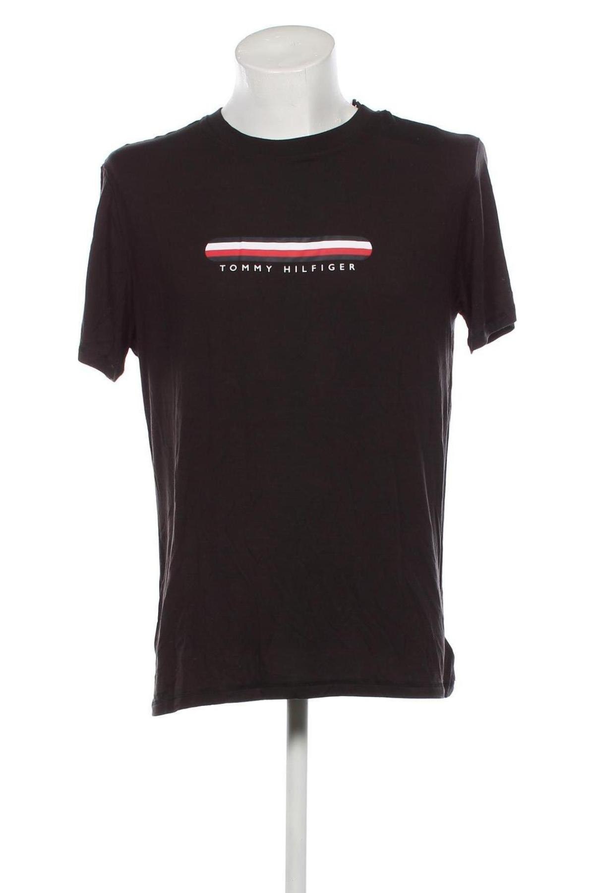 Tricou de bărbați Tommy Hilfiger, Mărime L, Culoare Negru, Preț 269,74 Lei