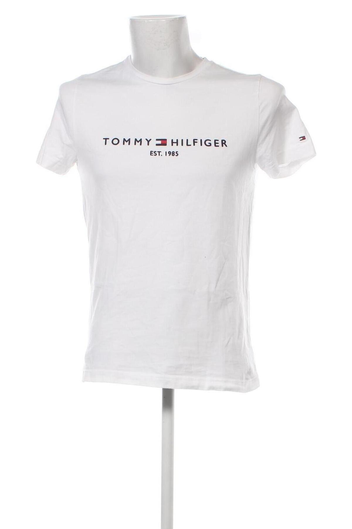 Мъжка тениска Tommy Hilfiger, Размер M, Цвят Бял, Цена 68,00 лв.