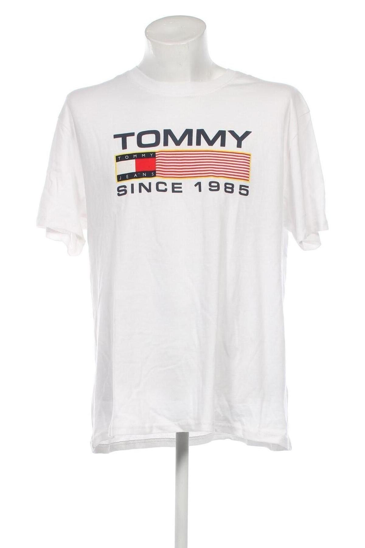 Pánske tričko  Tommy Jeans, Veľkosť XXL, Farba Biela, Cena  46,49 €