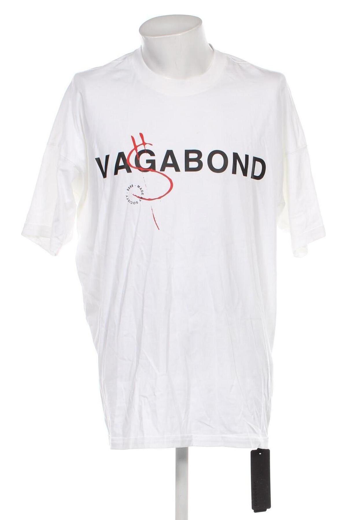 Męski T-shirt Vagabond, Rozmiar L, Kolor Biały, Cena 123,93 zł
