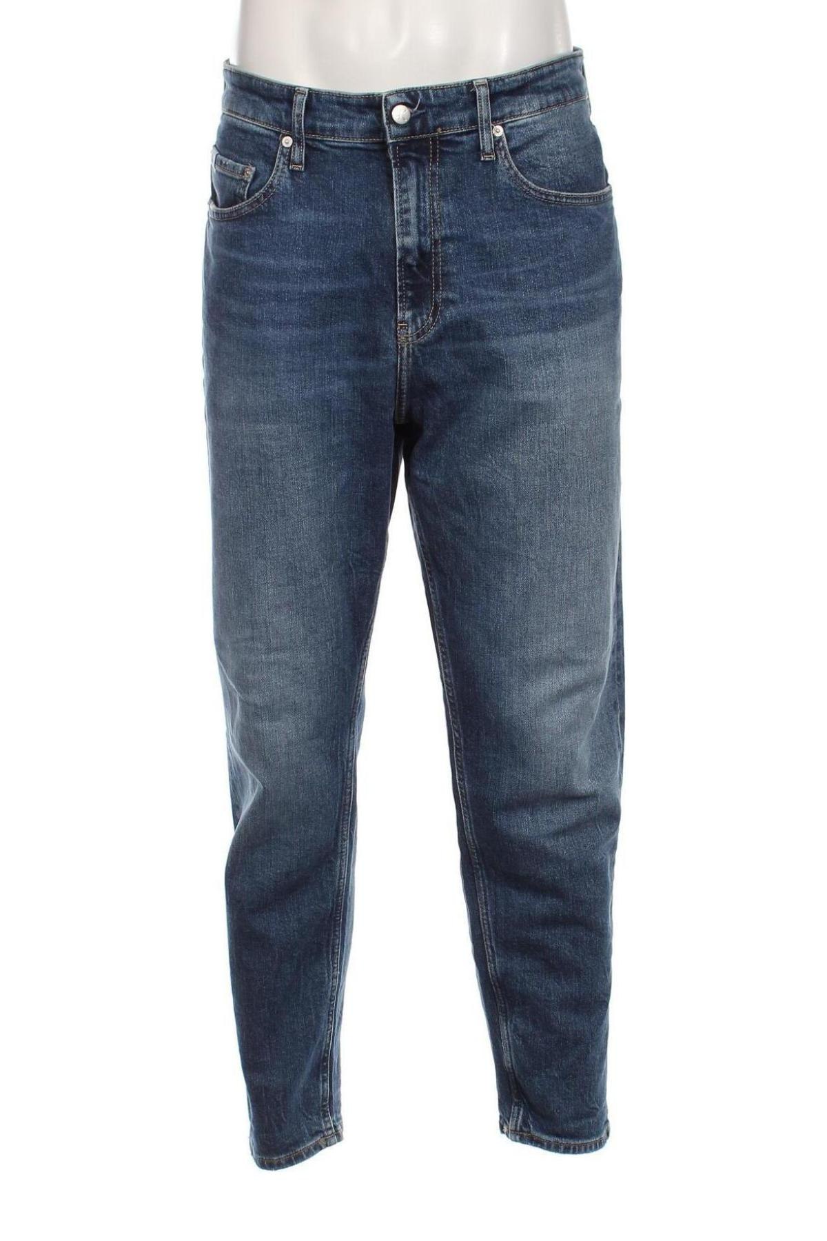 Мъжки дънки Calvin Klein Jeans, Размер L, Цвят Син, Цена 67,24 лв.