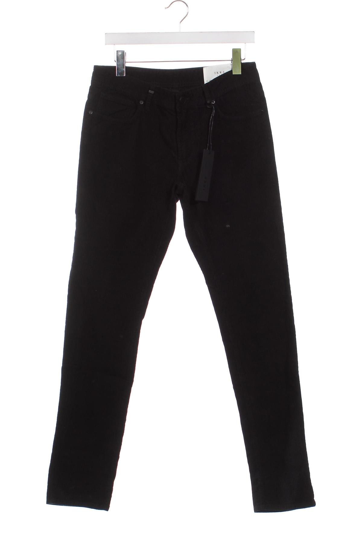 Мъжки джинси IKKS, Размер S, Цвят Черен, Цена 19,10 лв.