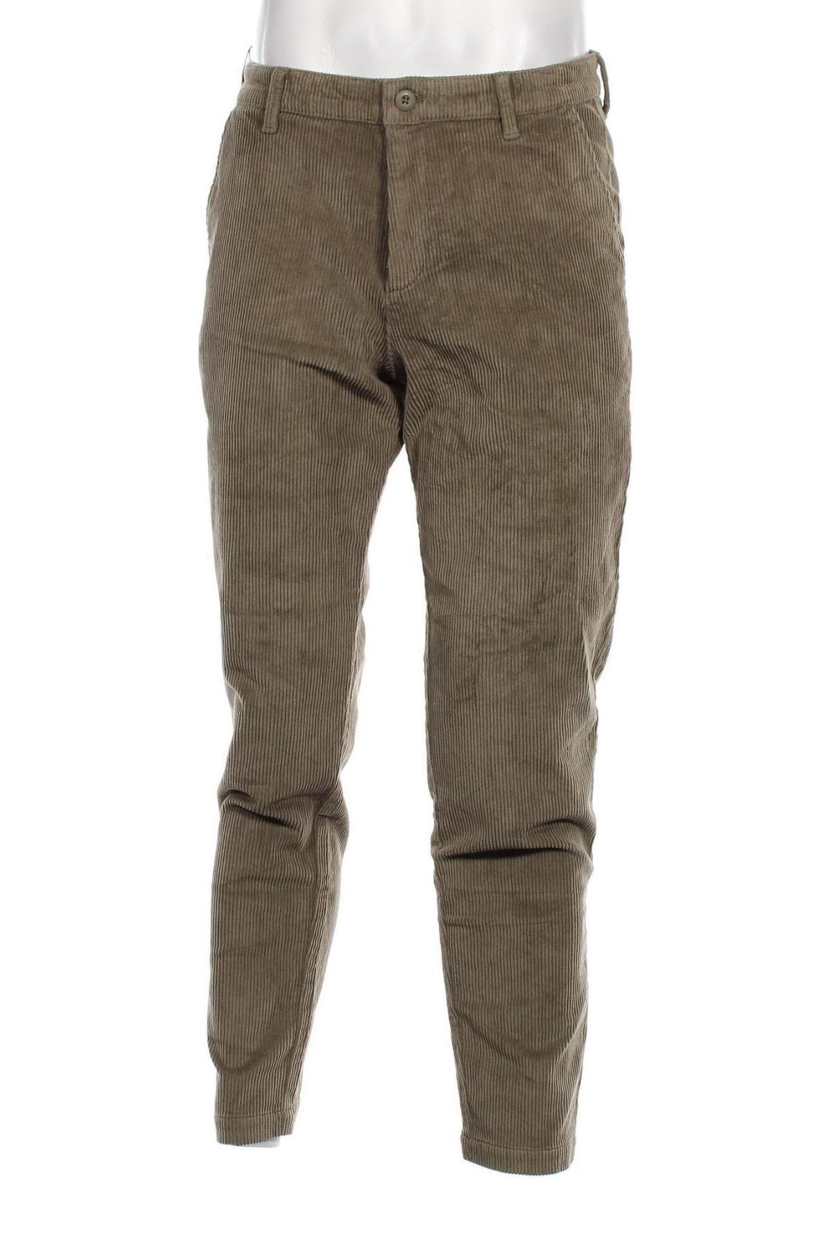 Pantaloni raiați de bărbați Jack & Jones, Mărime M, Culoare Verde, Preț 269,74 Lei