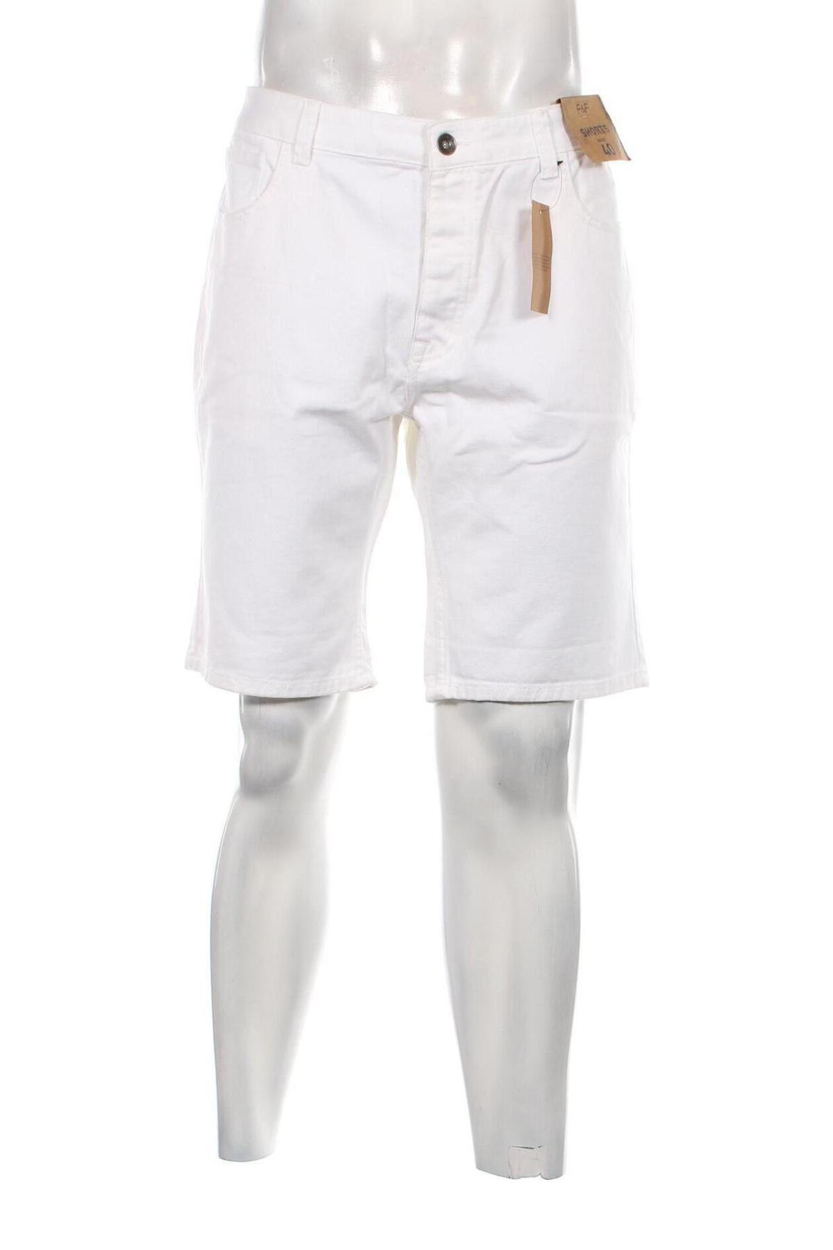 Мъжки къс панталон F&F, Размер XL, Цвят Бял, Цена 40,00 лв.