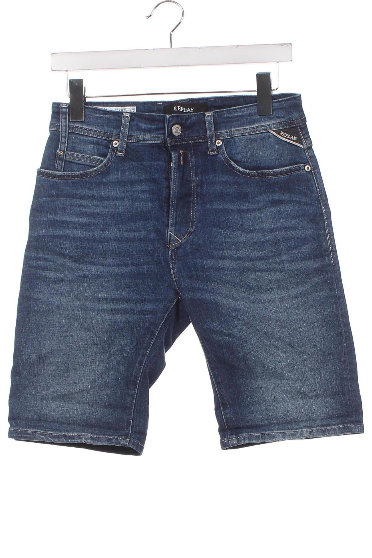 Pantaloni scurți de bărbați Replay, Mărime XS, Culoare Albastru, Preț 168,75 Lei