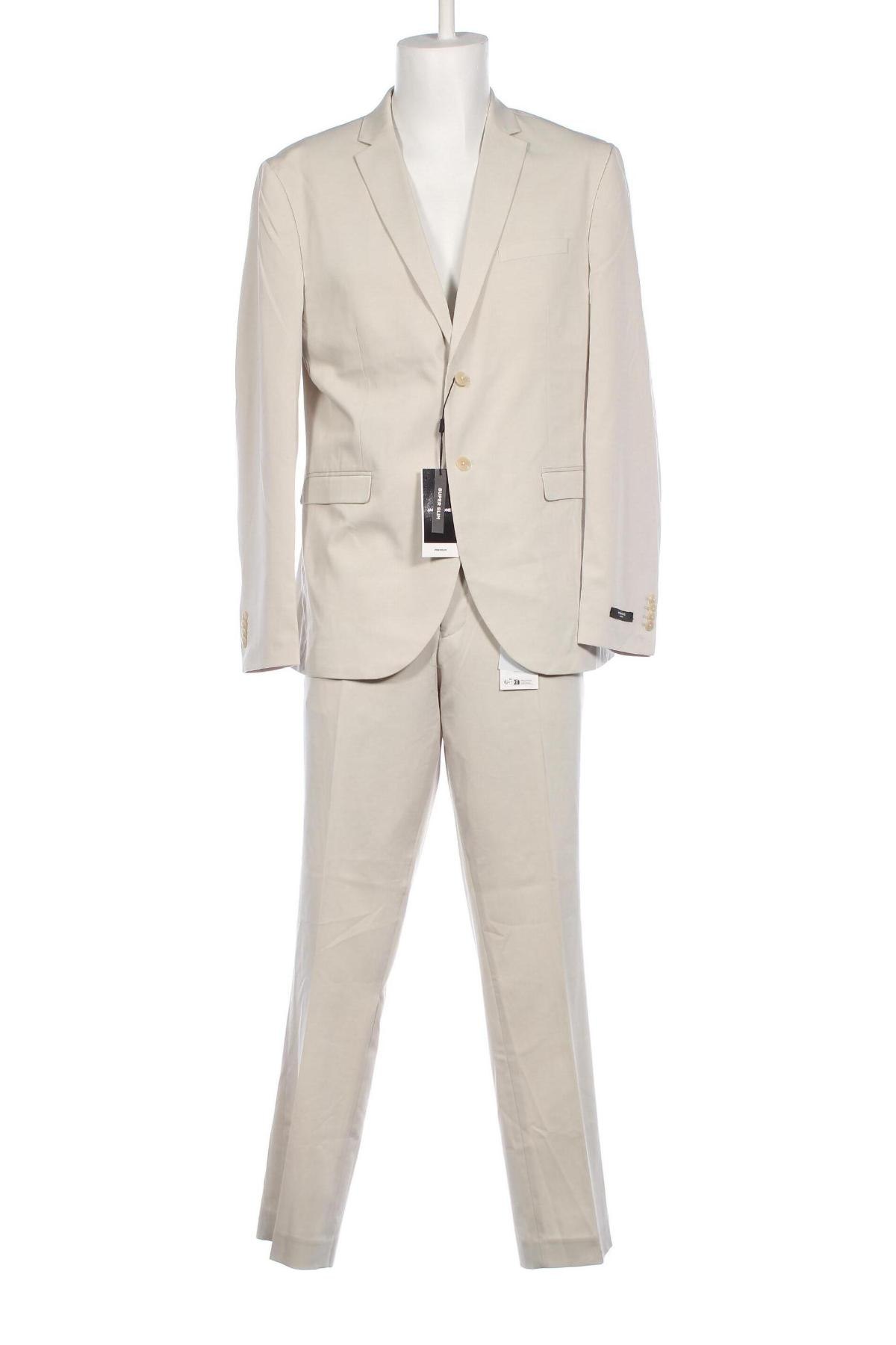 Ανδρικό κοστούμι Jack & Jones PREMIUM, Μέγεθος XL, Χρώμα  Μπέζ, Τιμή 84,54 €