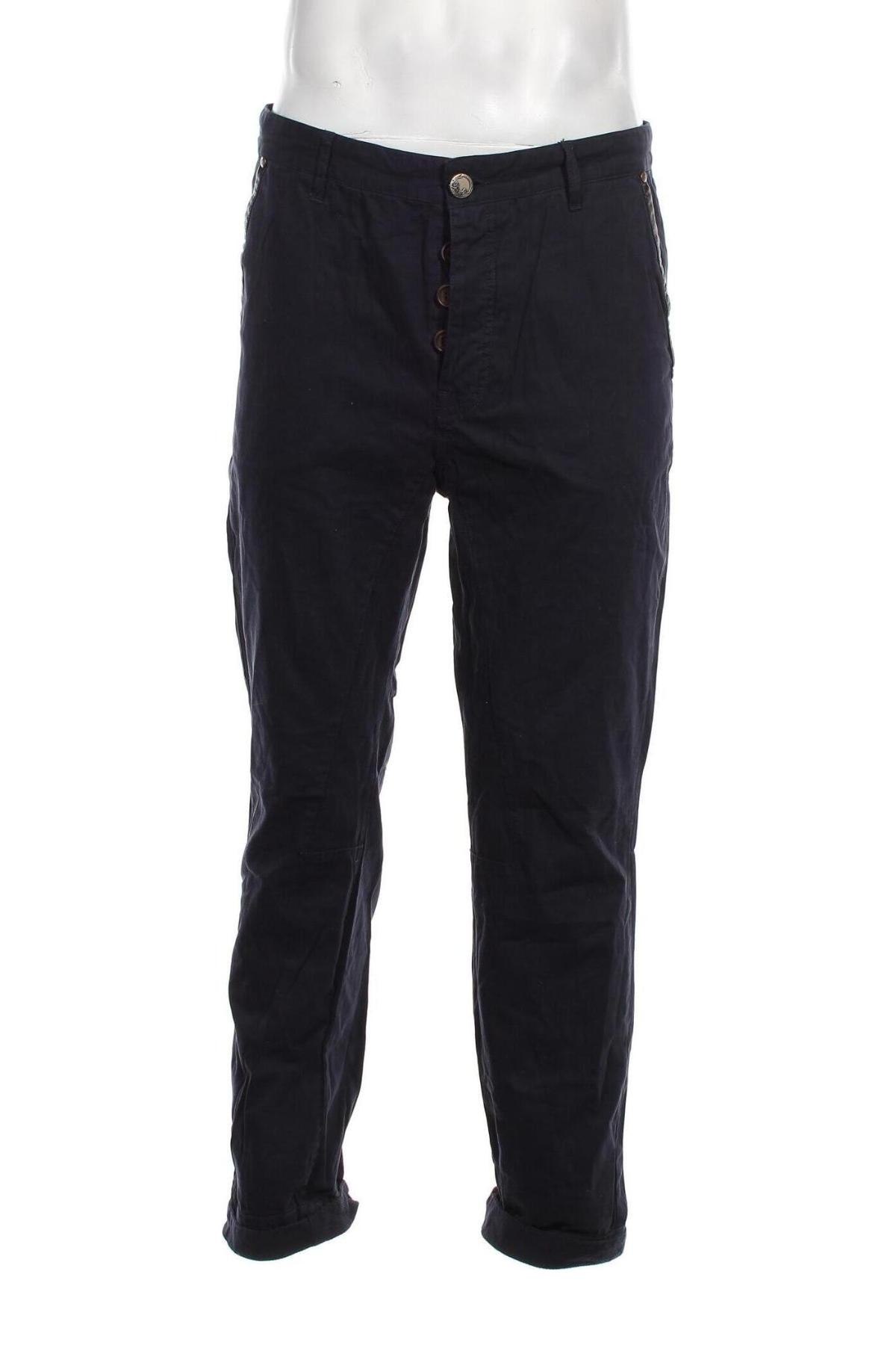 Pantaloni de bărbați Dreimaster, Mărime L, Culoare Albastru, Preț 89,01 Lei