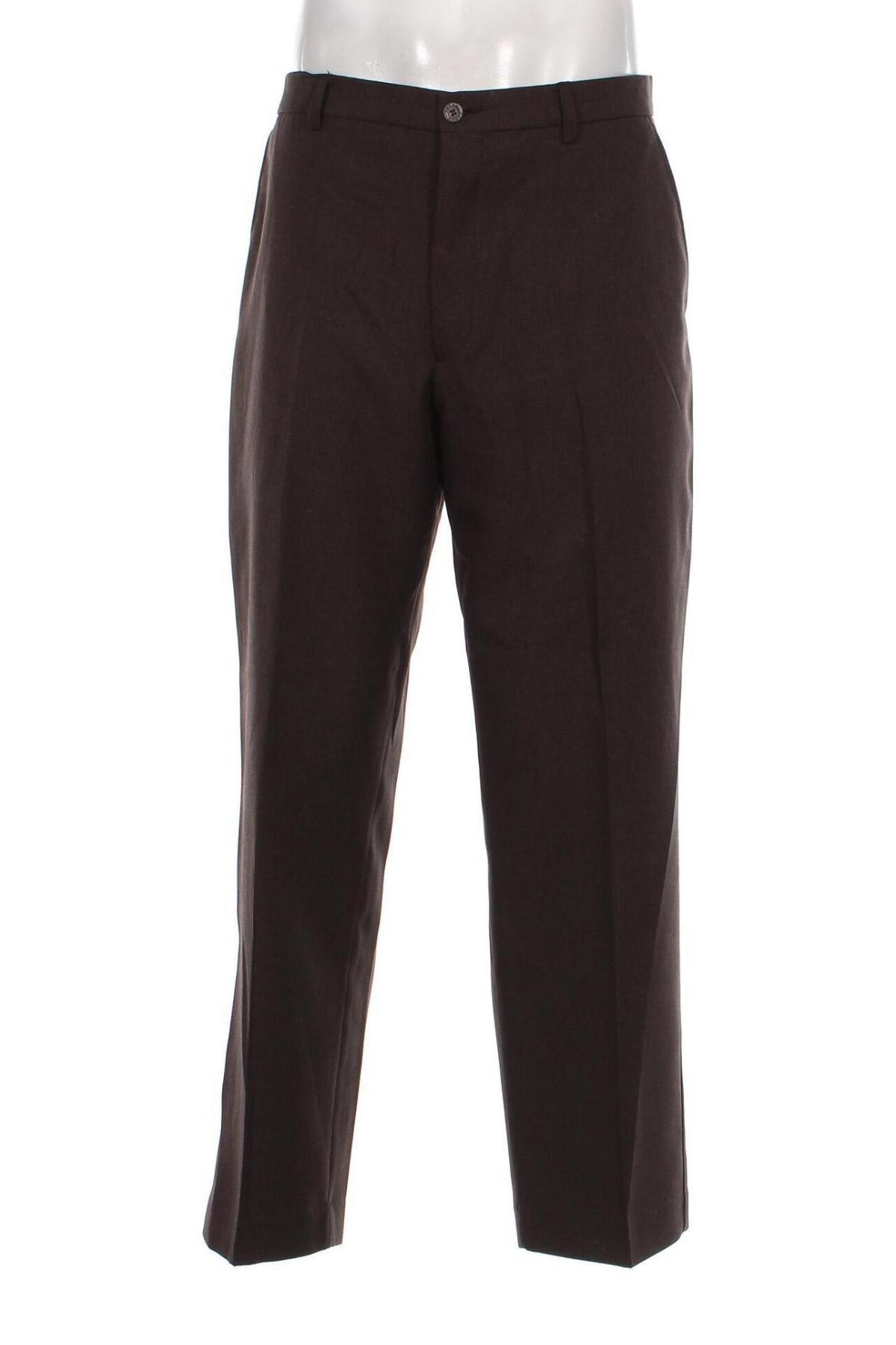Pantaloni de bărbați Farah, Mărime XL, Culoare Maro, Preț 60,61 Lei
