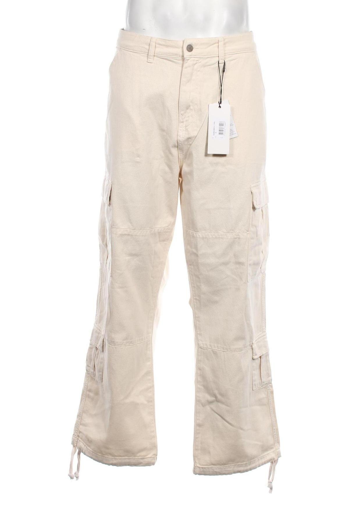 Męskie spodnie Guess, Rozmiar XL, Kolor Beżowy, Cena 195,91 zł