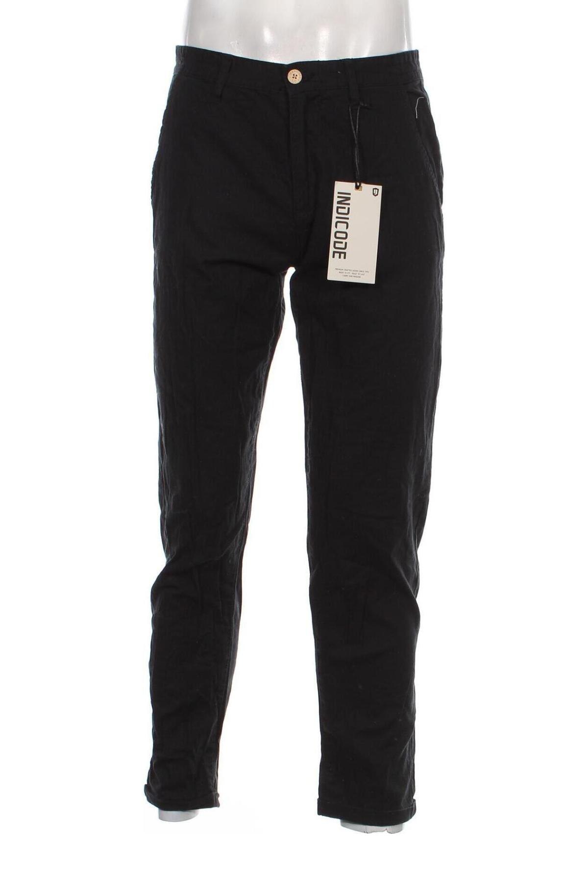 Мъжки панталон Indicode, Размер M, Цвят Черен, Цена 87,00 лв.