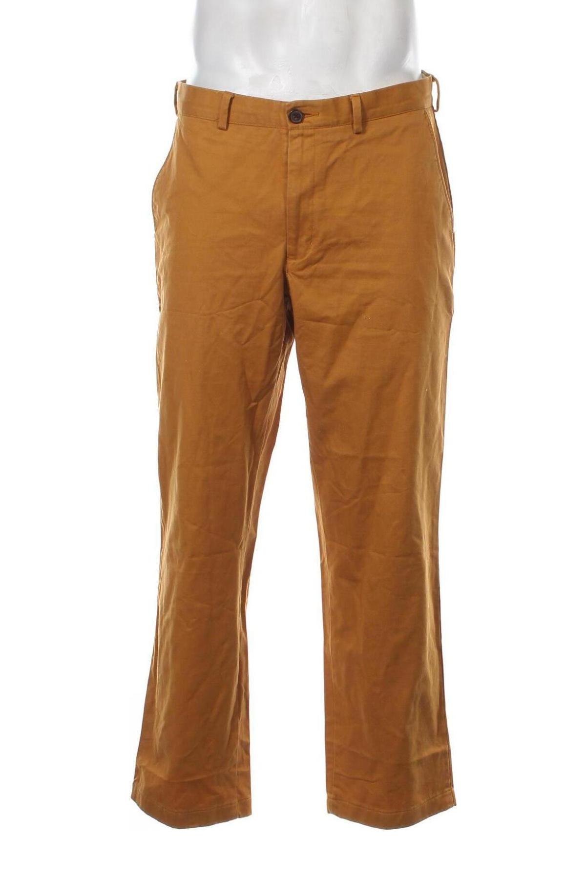 Pantaloni de bărbați Lands' End, Mărime L, Culoare Galben, Preț 95,39 Lei