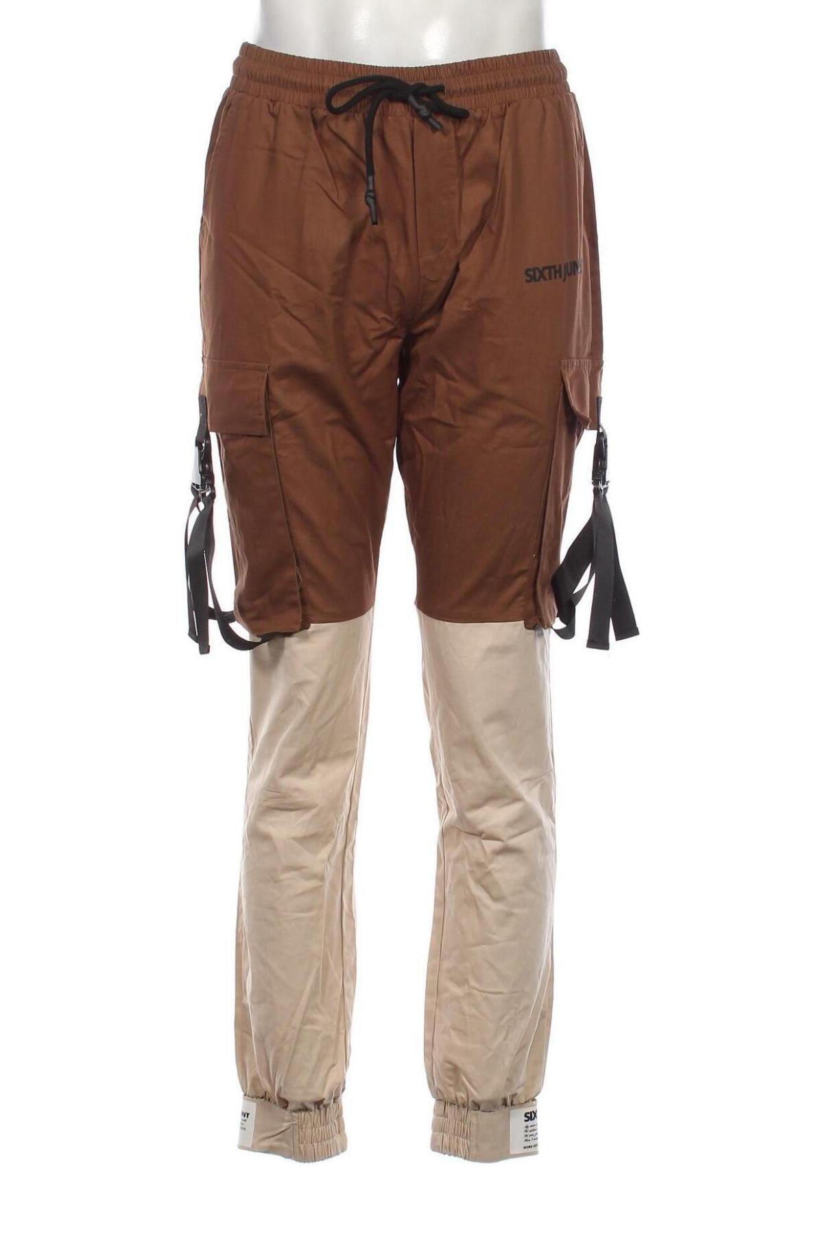 Pantaloni de bărbați Sixth June, Mărime M, Culoare Maro, Preț 60,10 Lei
