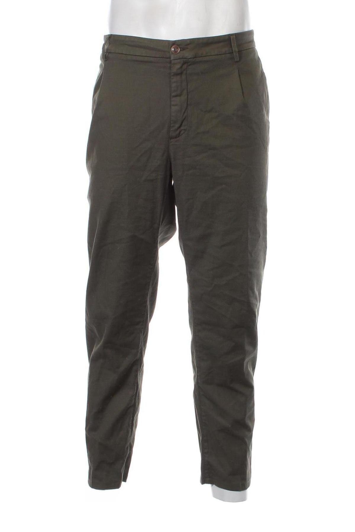 Pantaloni de bărbați Teleria Zed, Mărime L, Culoare Verde, Preț 30,59 Lei