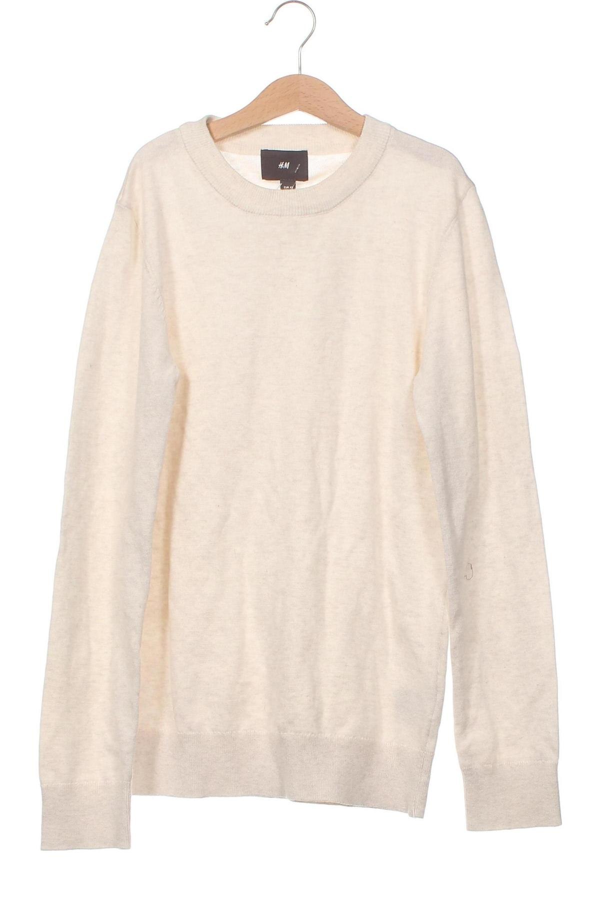 Мъжки пуловер H&M, Размер XS, Цвят Екрю, Цена 10,73 лв.