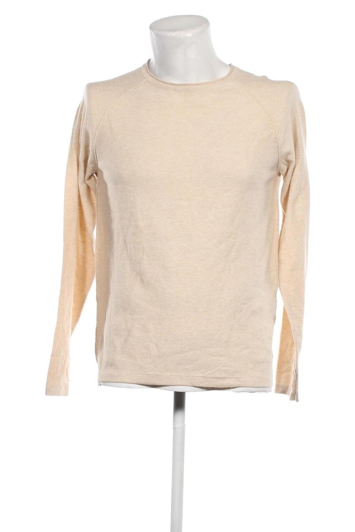 Herrenpullover Jack & Jones, Größe M, Farbe Beige, Preis € 12,49