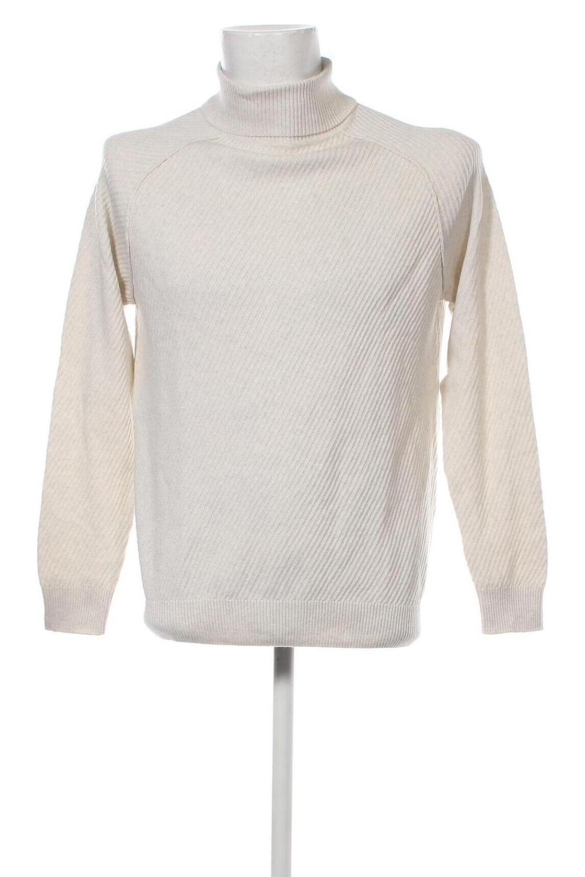 Мъжки пуловер Pier One, Размер L, Цвят Екрю, Цена 15,18 лв.