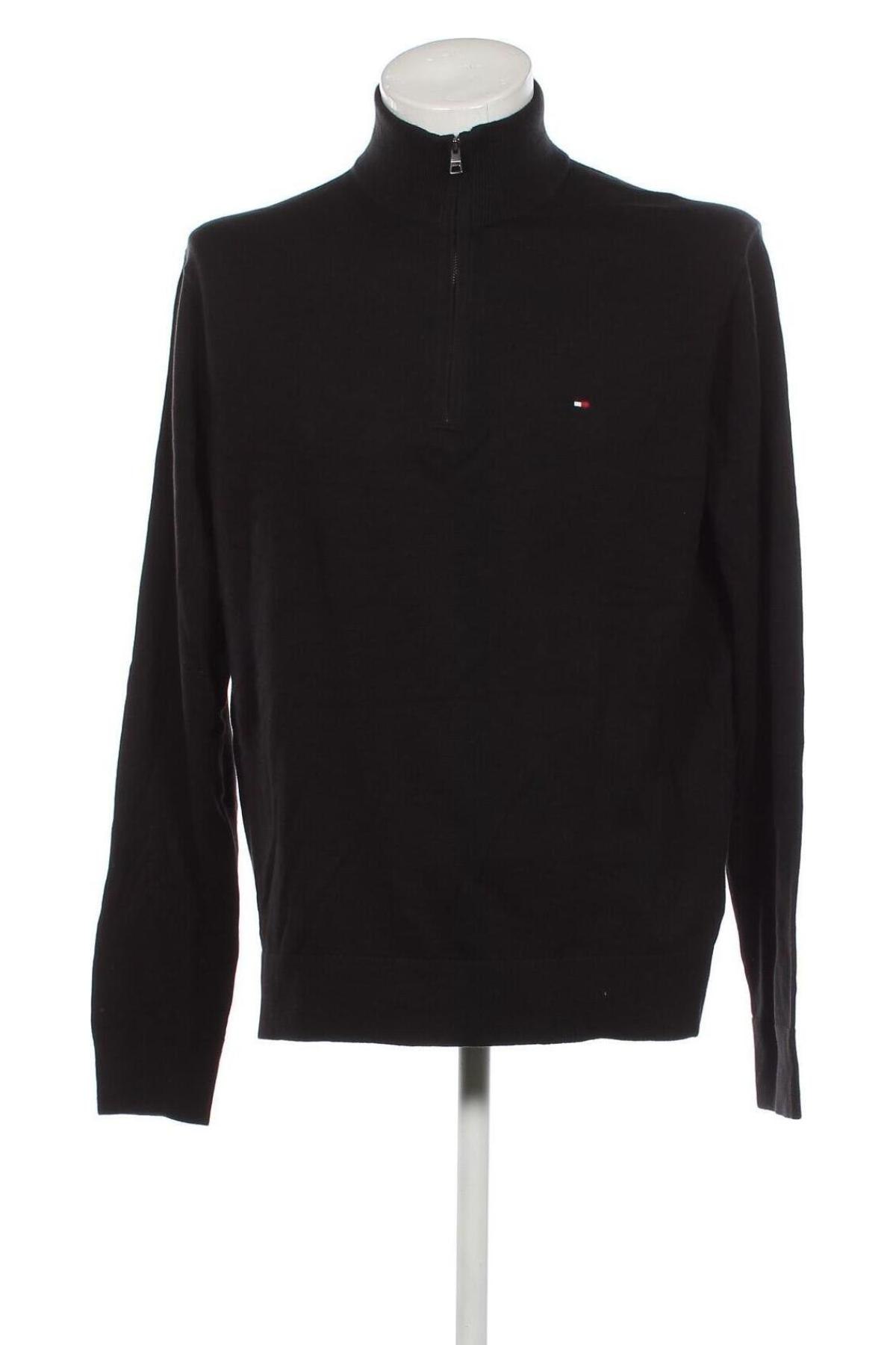 Мъжки пуловер Tommy Hilfiger, Размер 3XL, Цвят Черен, Цена 94,71 лв.