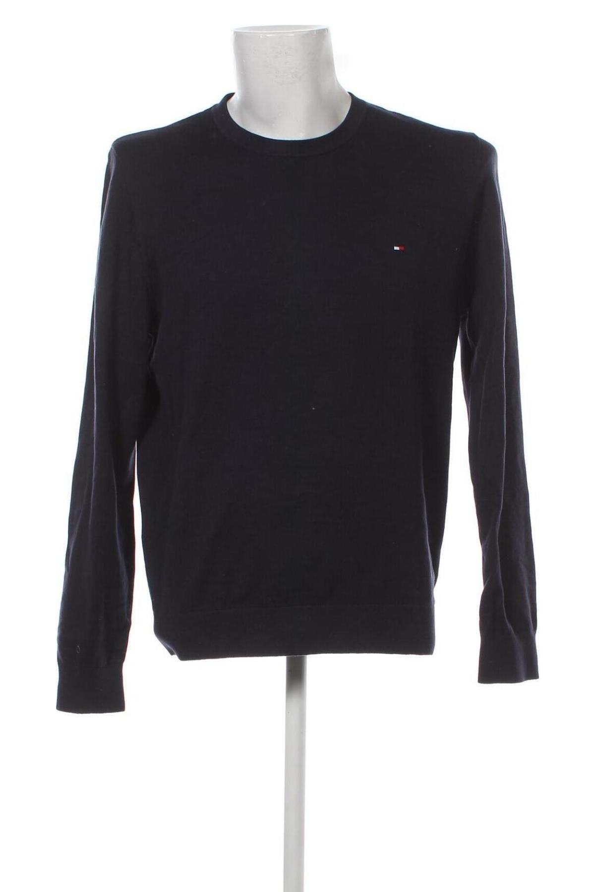 Мъжки пуловер Tommy Hilfiger, Размер XL, Цвят Син, Цена 105,05 лв.