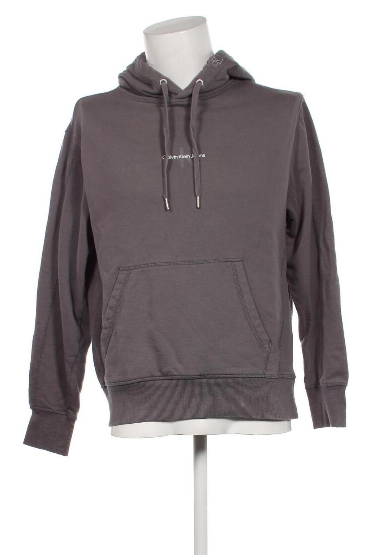Herren Sweatshirt Calvin Klein Jeans, Größe L, Farbe Grau, Preis € 42,04