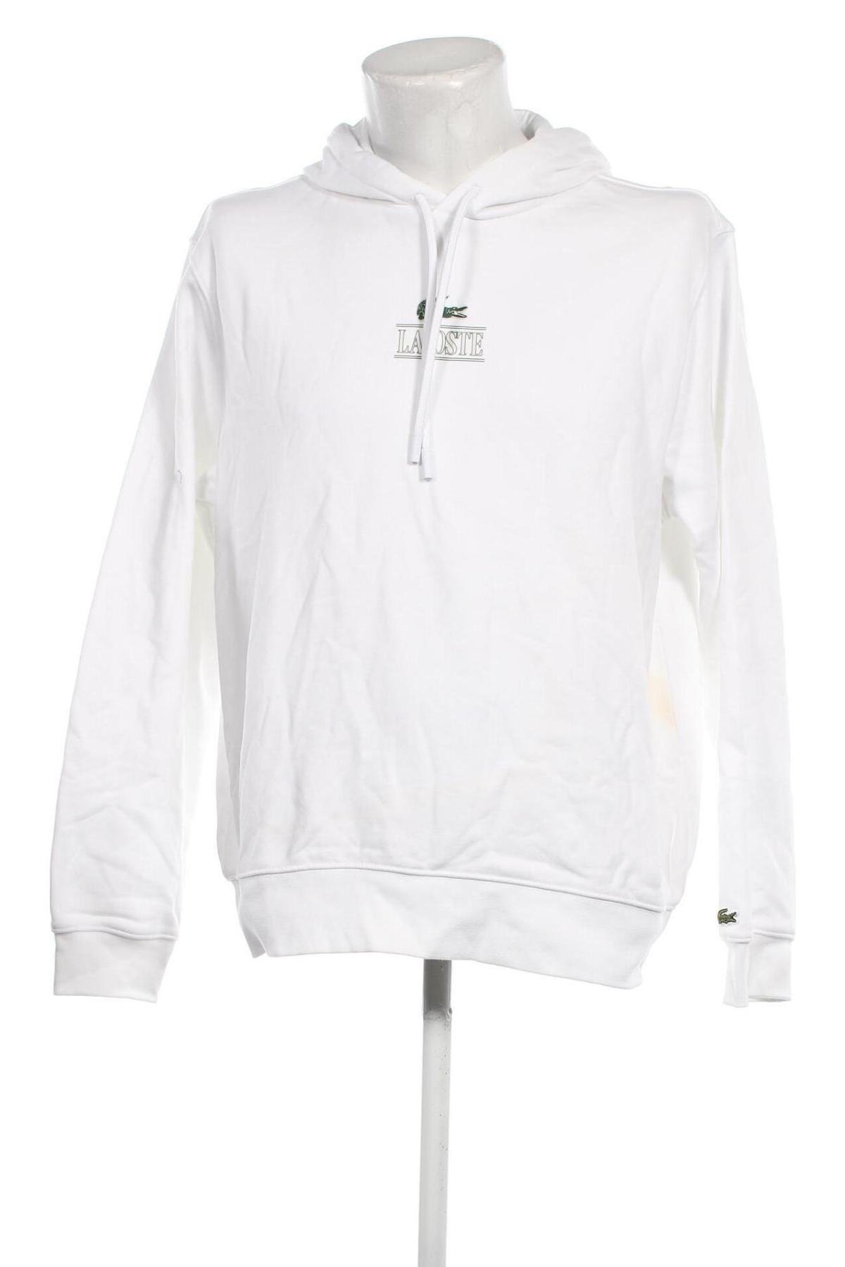 Herren Sweatshirt Lacoste, Größe XL, Farbe Weiß, Preis 77,32 €