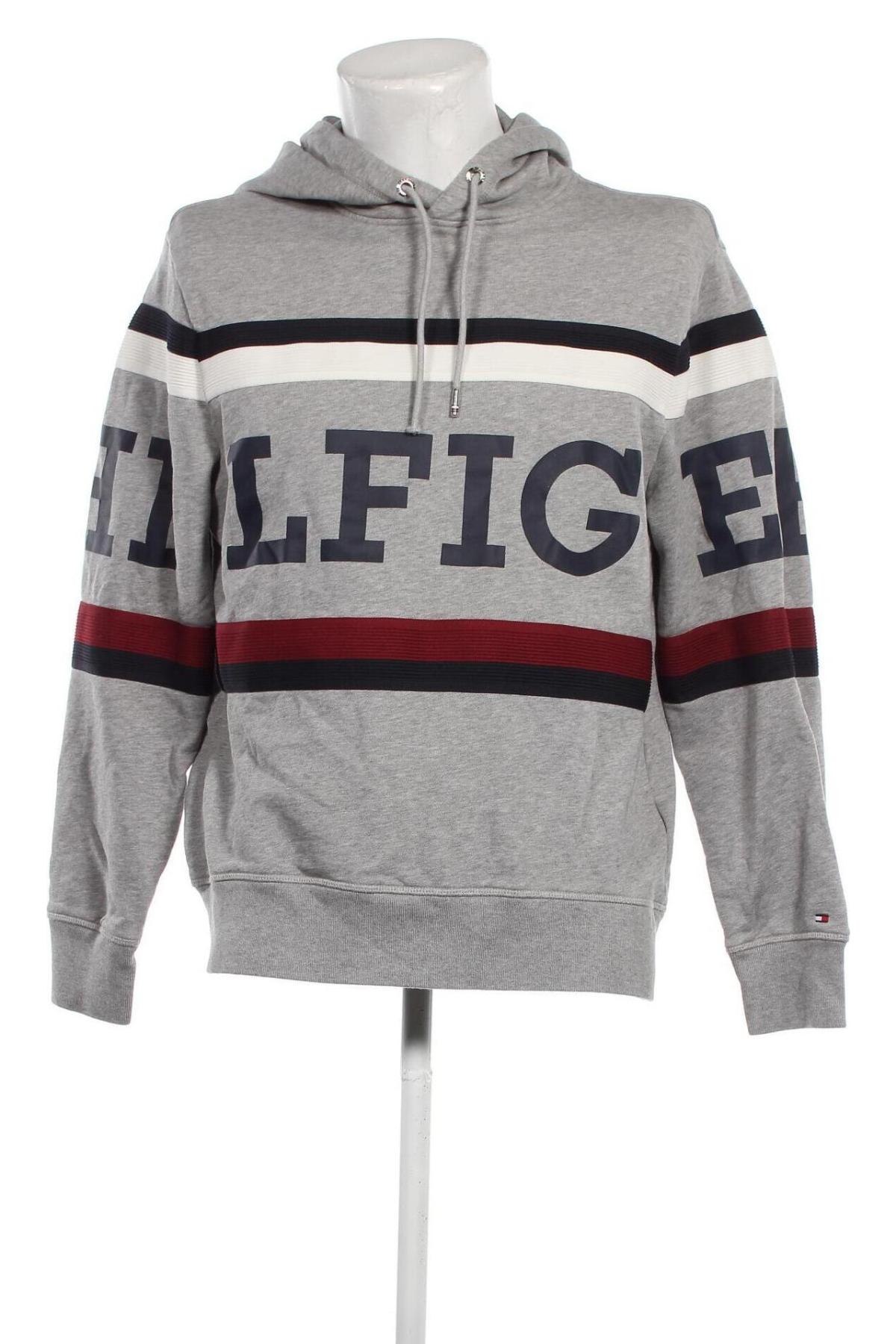 Herren Sweatshirt Tommy Hilfiger, Größe L, Farbe Grau, Preis 55,67 €