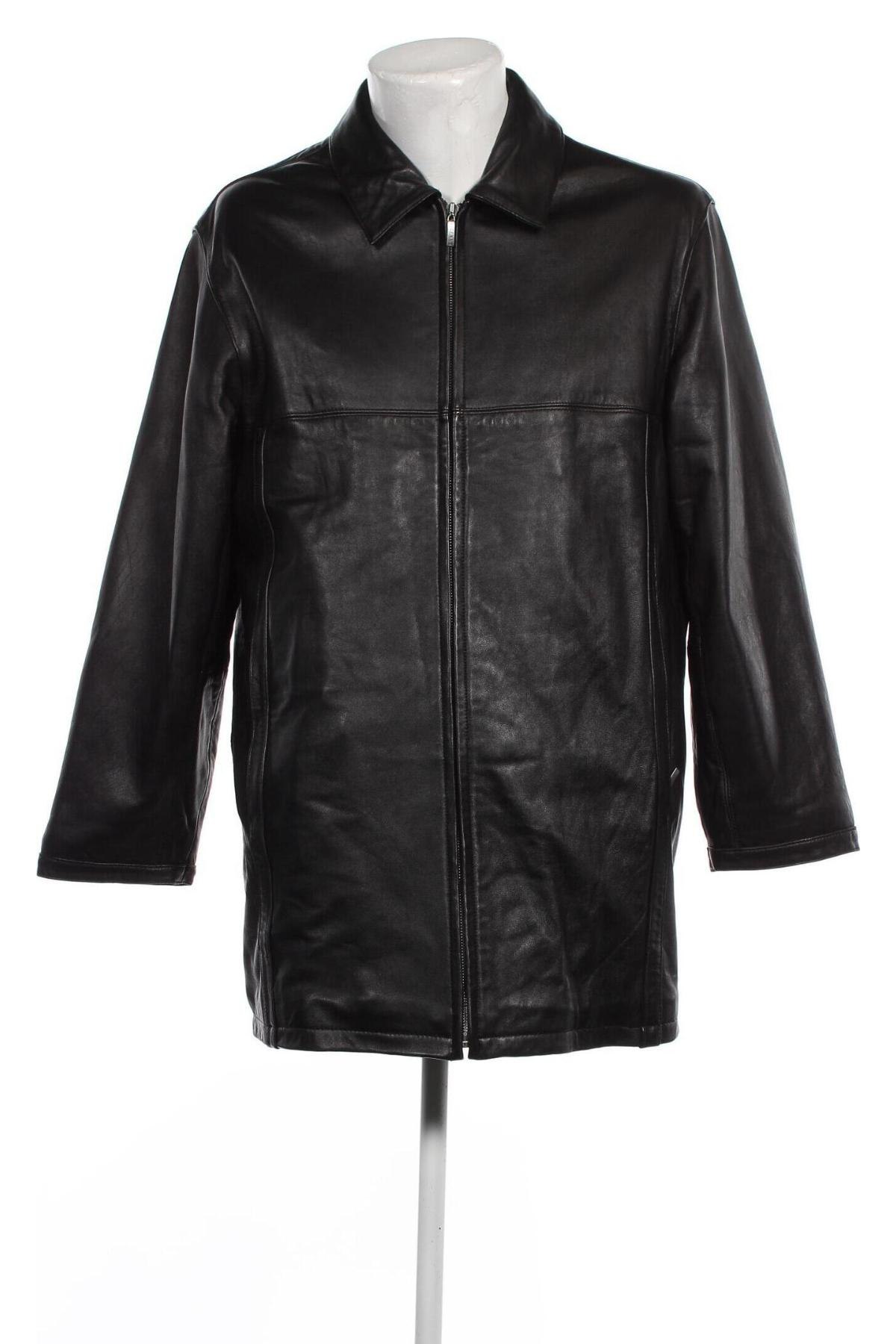 Pánská kožená bunda , Velikost L, Barva Černá, Cena  1 024,00 Kč