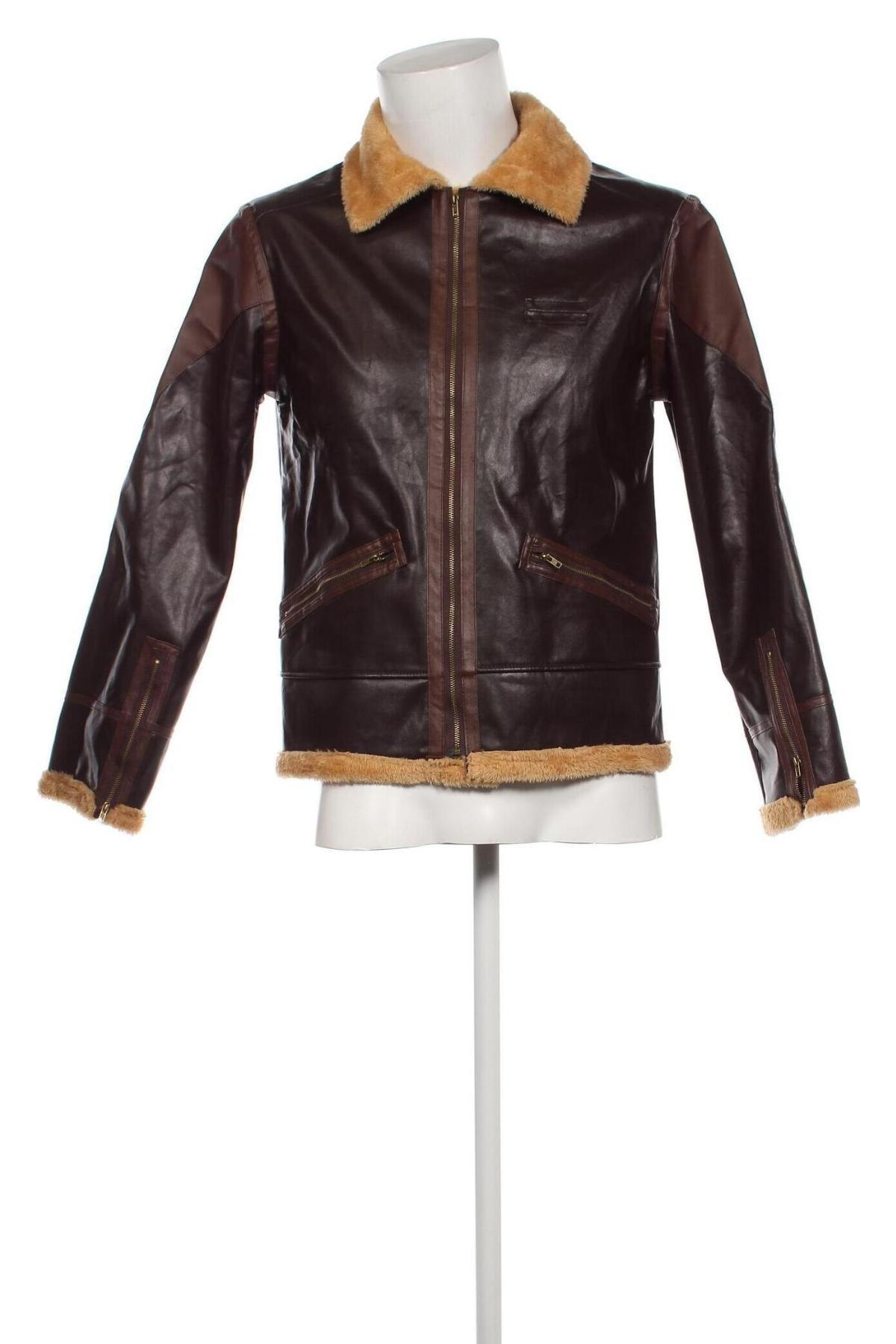 Pánska kožená bunda , Veľkosť M, Farba Hnedá, Cena  23,61 €
