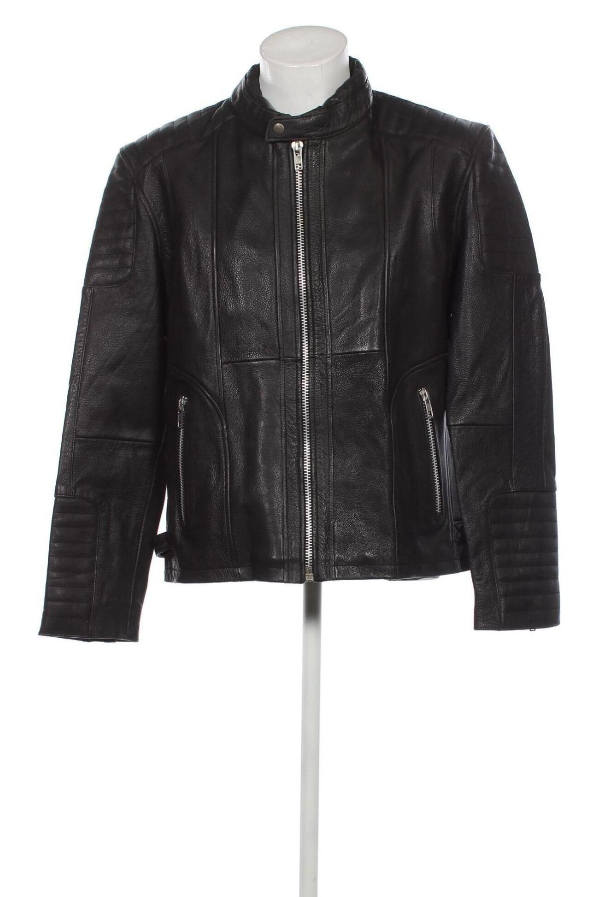 Pánská kožená bunda  Isaco & Kawa, Velikost XL, Barva Černá, Cena  4 435,00 Kč