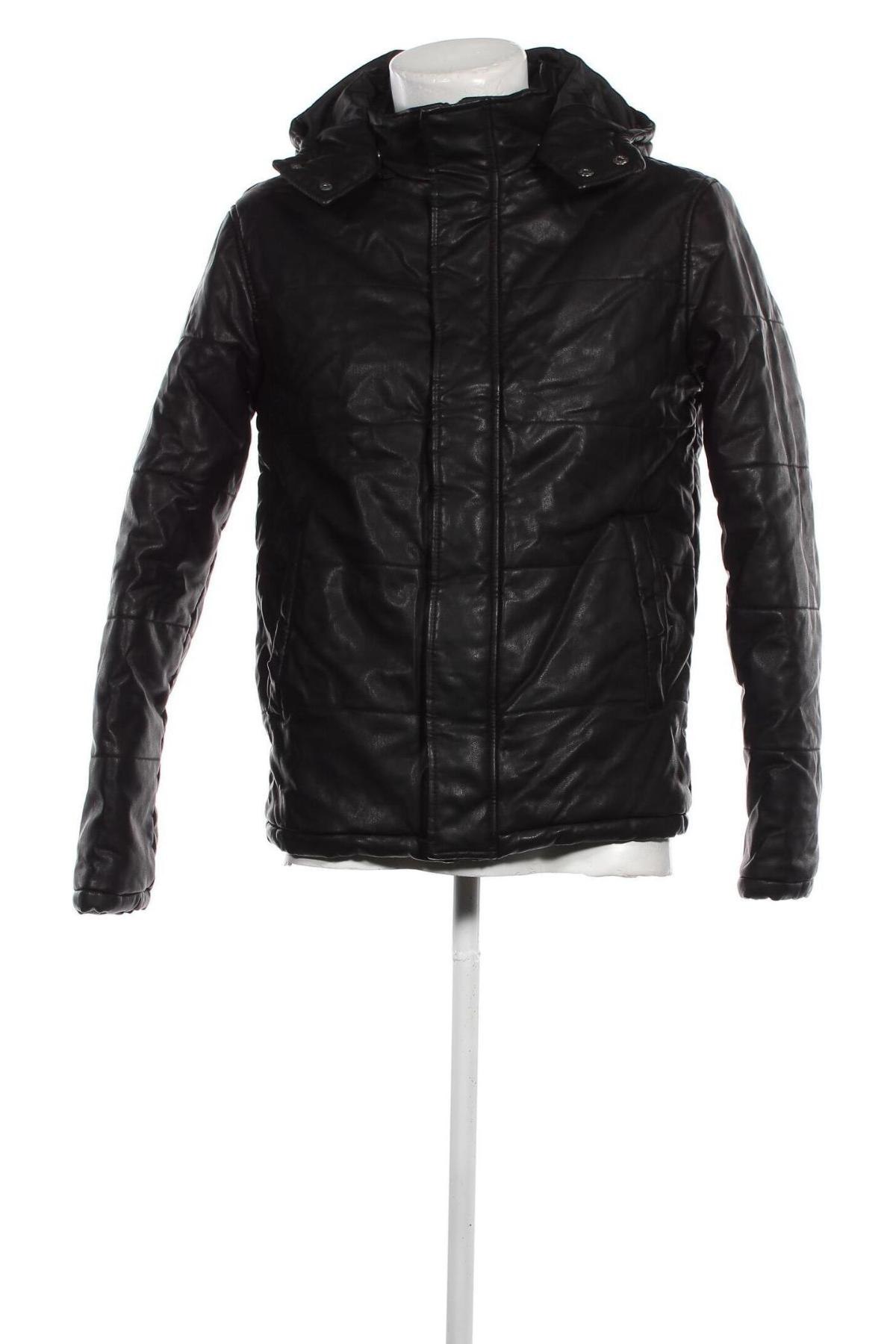 Herren Lederjacke Originals By Jack & Jones, Größe L, Farbe Schwarz, Preis € 44,07