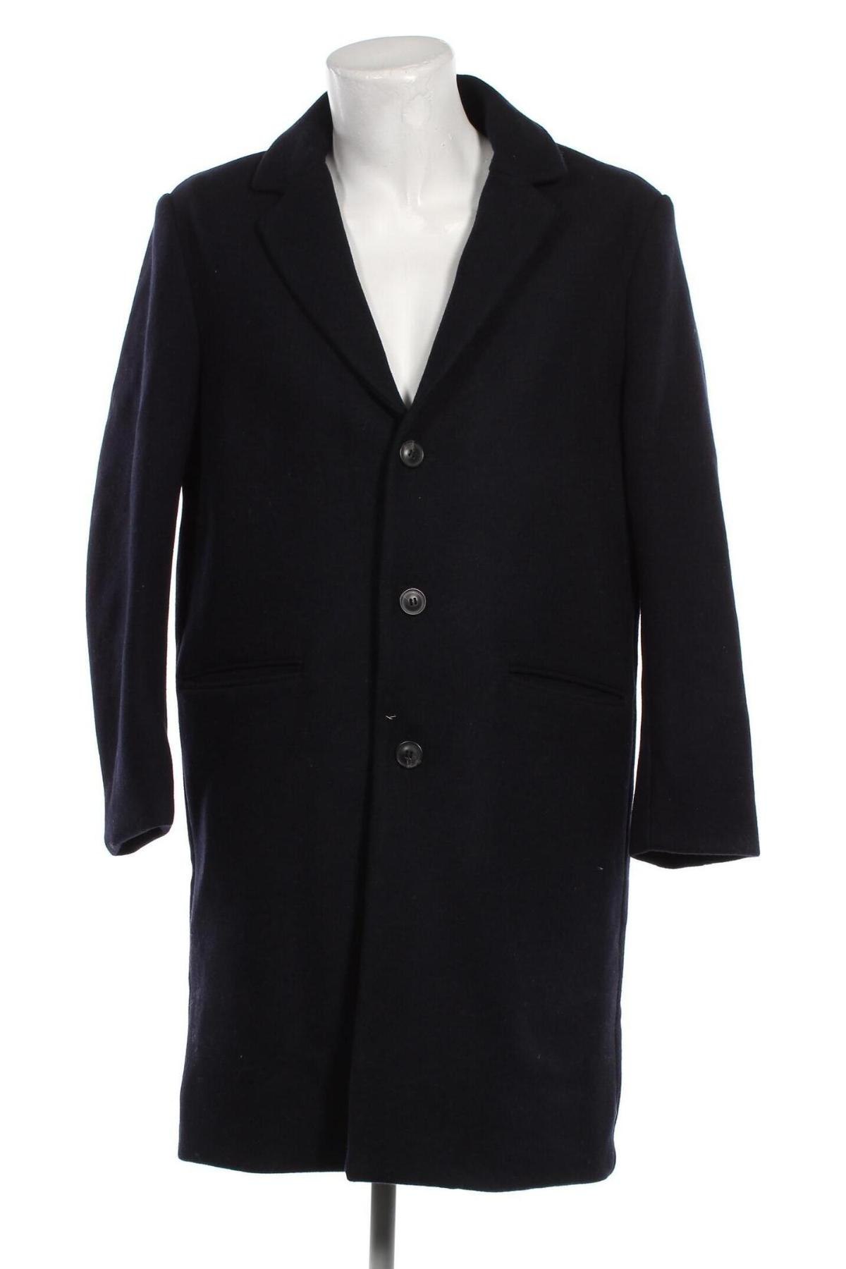 Palton de bărbați H&M, Mărime L, Culoare Albastru, Preț 123,19 Lei