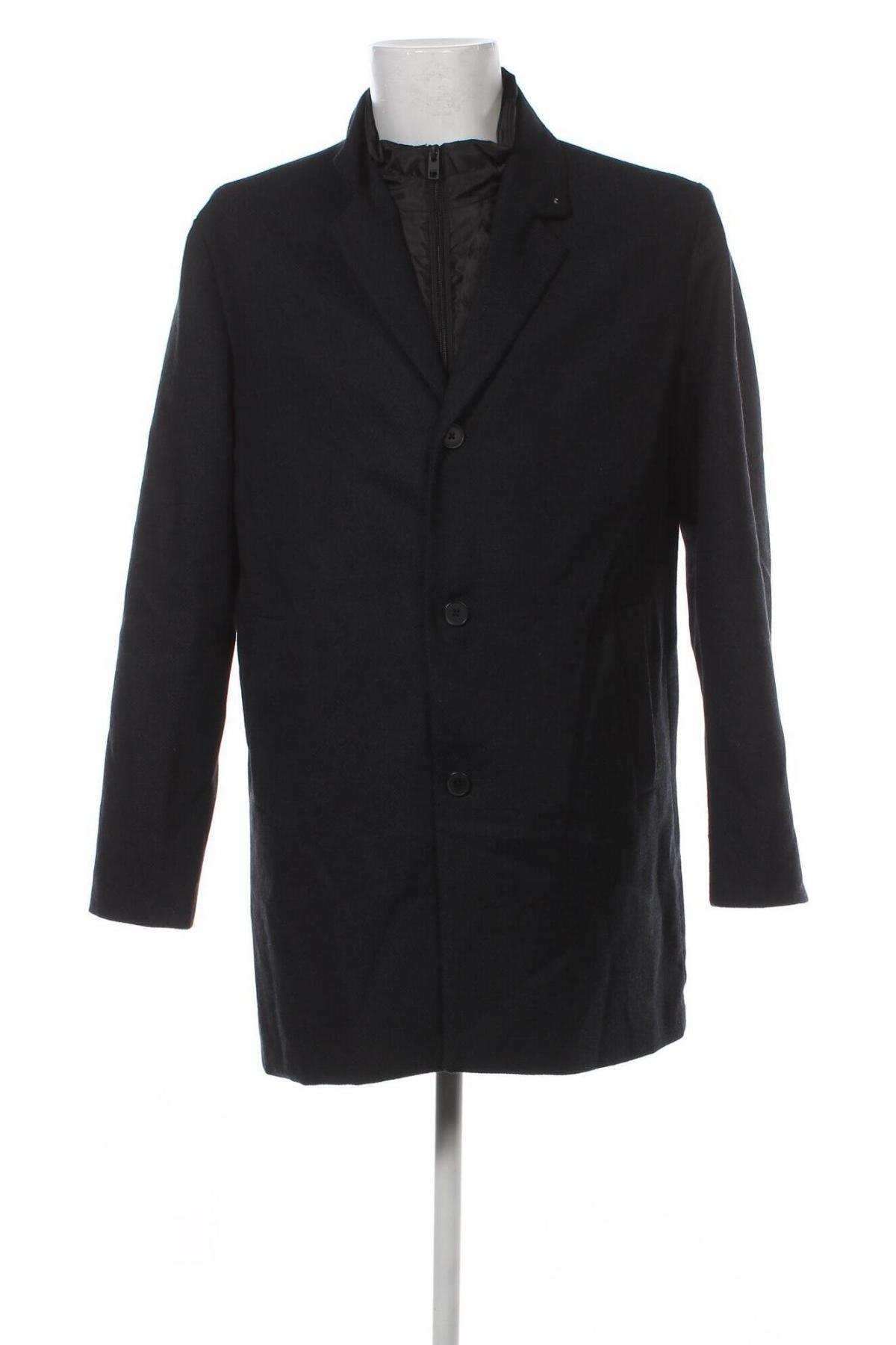 Ανδρικά παλτό Jack & Jones, Μέγεθος XL, Χρώμα Μπλέ, Τιμή 25,36 €