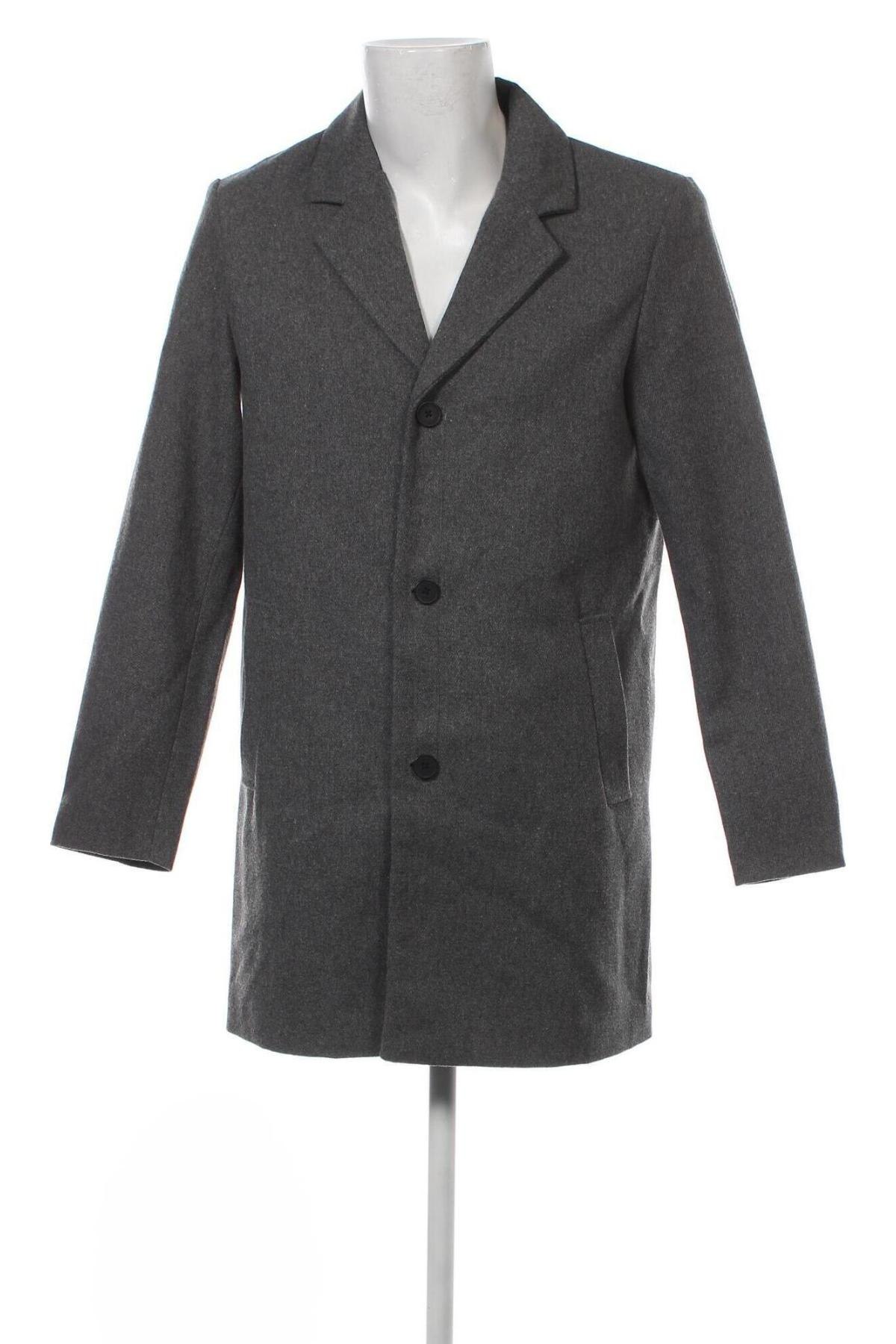 Ανδρικά παλτό Jack & Jones, Μέγεθος L, Χρώμα Γκρί, Τιμή 22,83 €