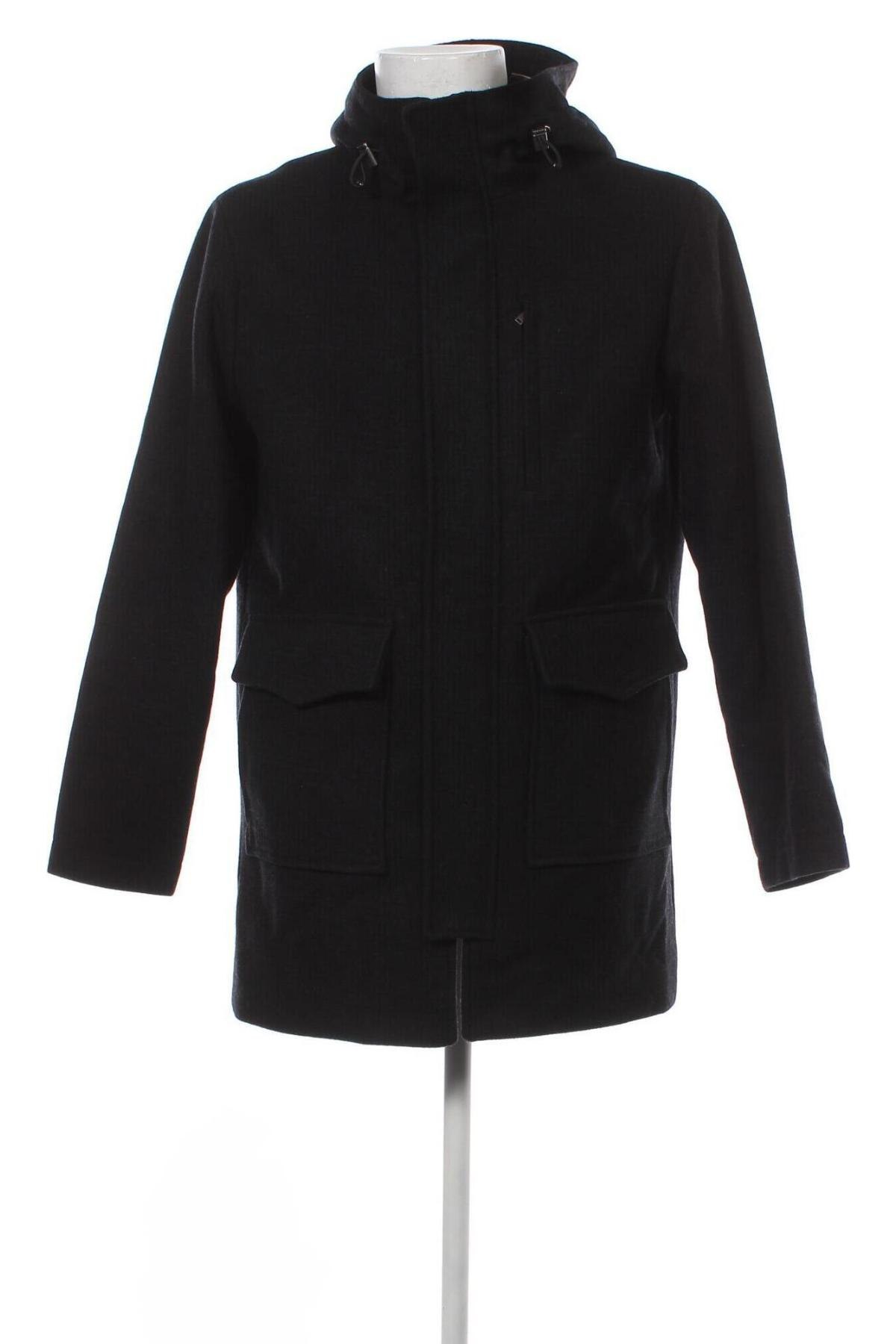 Ανδρικά παλτό Selected Homme, Μέγεθος M, Χρώμα Μαύρο, Τιμή 126,80 €