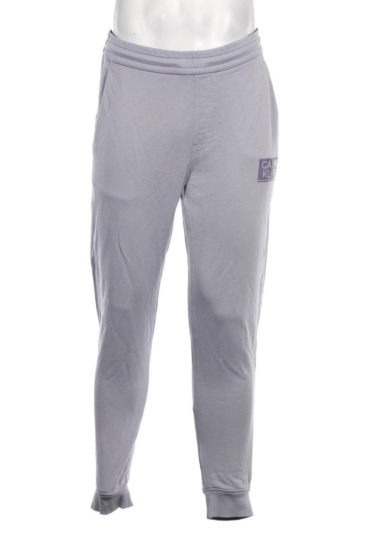 Pantaloni trening de bărbați Calvin Klein, Mărime M, Culoare Gri, Preț 269,74 Lei