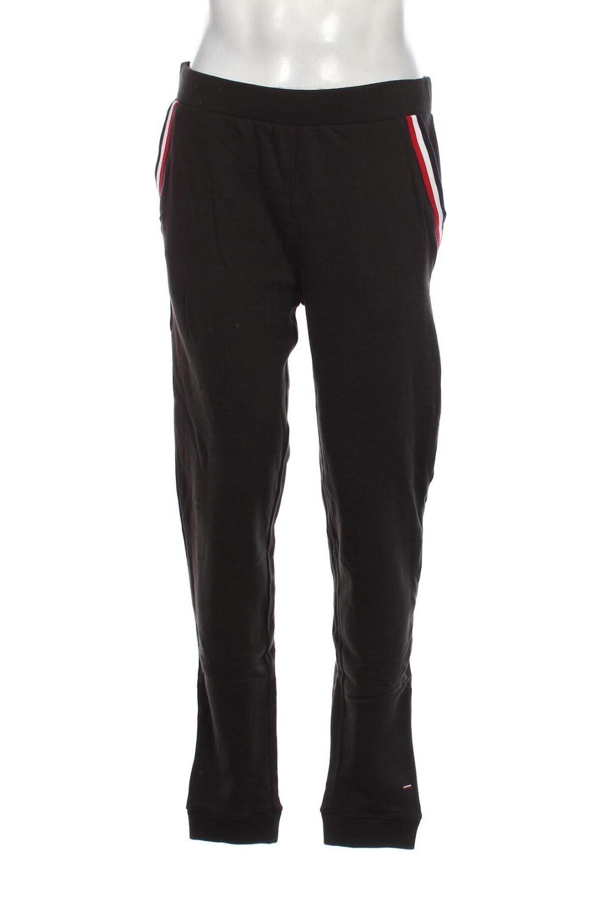 Pantaloni trening de bărbați Tommy Hilfiger, Mărime L, Culoare Negru, Preț 287,66 Lei